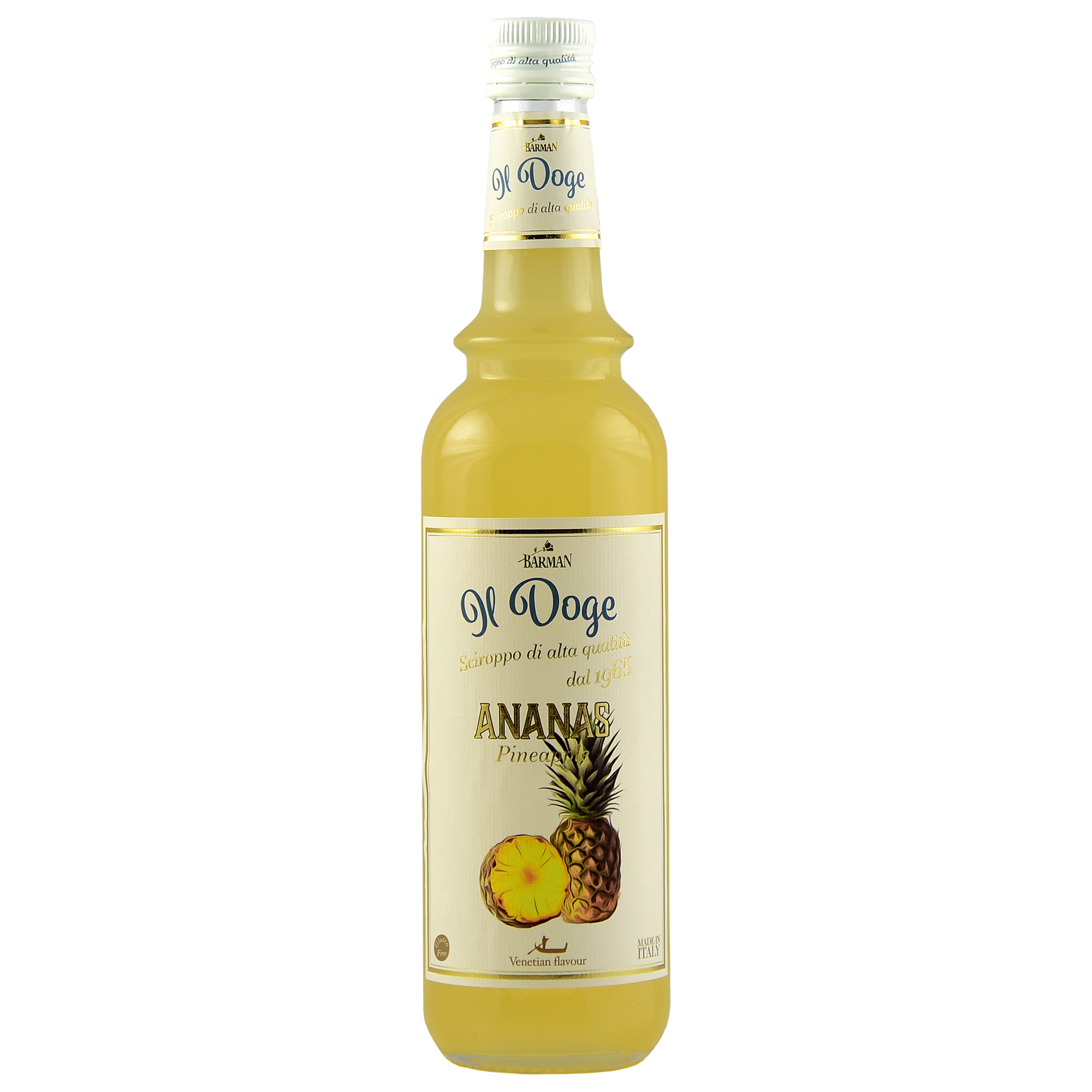 Il Doge Sirup Ananas - Pineapple / 0,7 ltr. Alkoholfrei / Glutenfrei / Halal