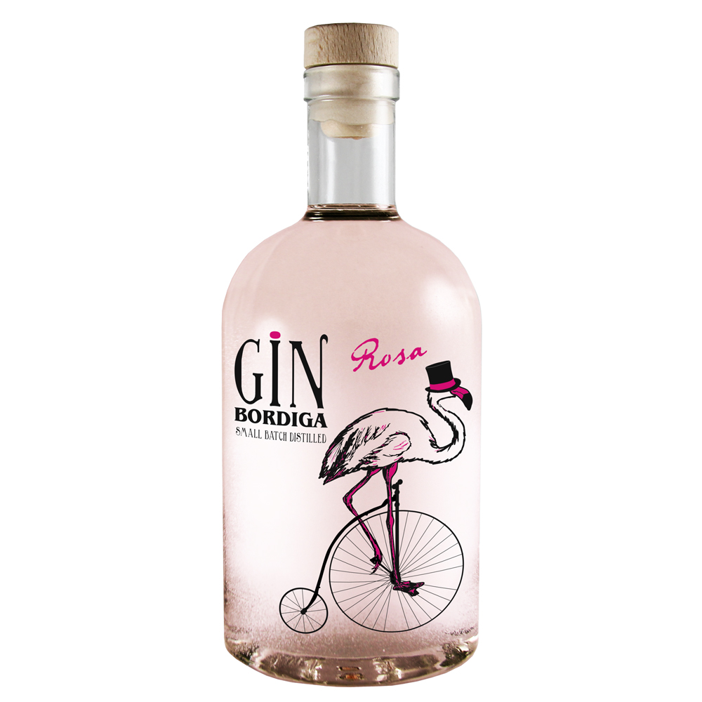 Bordiga Gin Premium Rosa / 42% Vol. 0,7 ltr. / Small Batch Distilled
