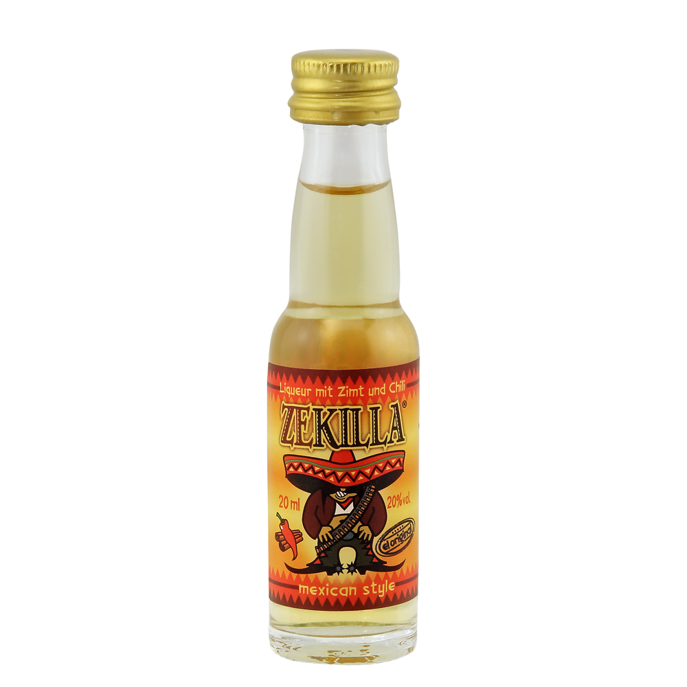ZEKILLA mexican style / Zimtlikör mit Chili 20% Vol. 0,02 ltr.