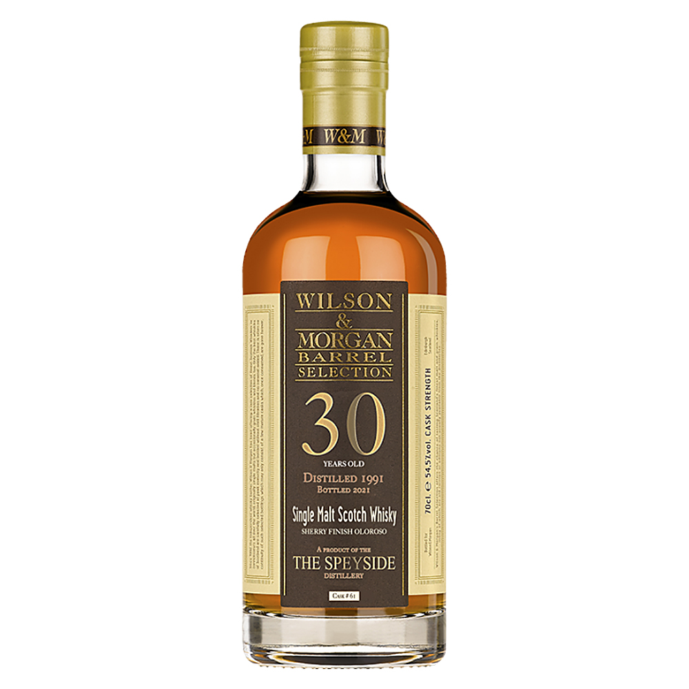 The Speyside 30 Jahre (1991-2021) Sherry Oloroso Finish, 54,5% 0,7 ltr. Special Release Wilson Morga