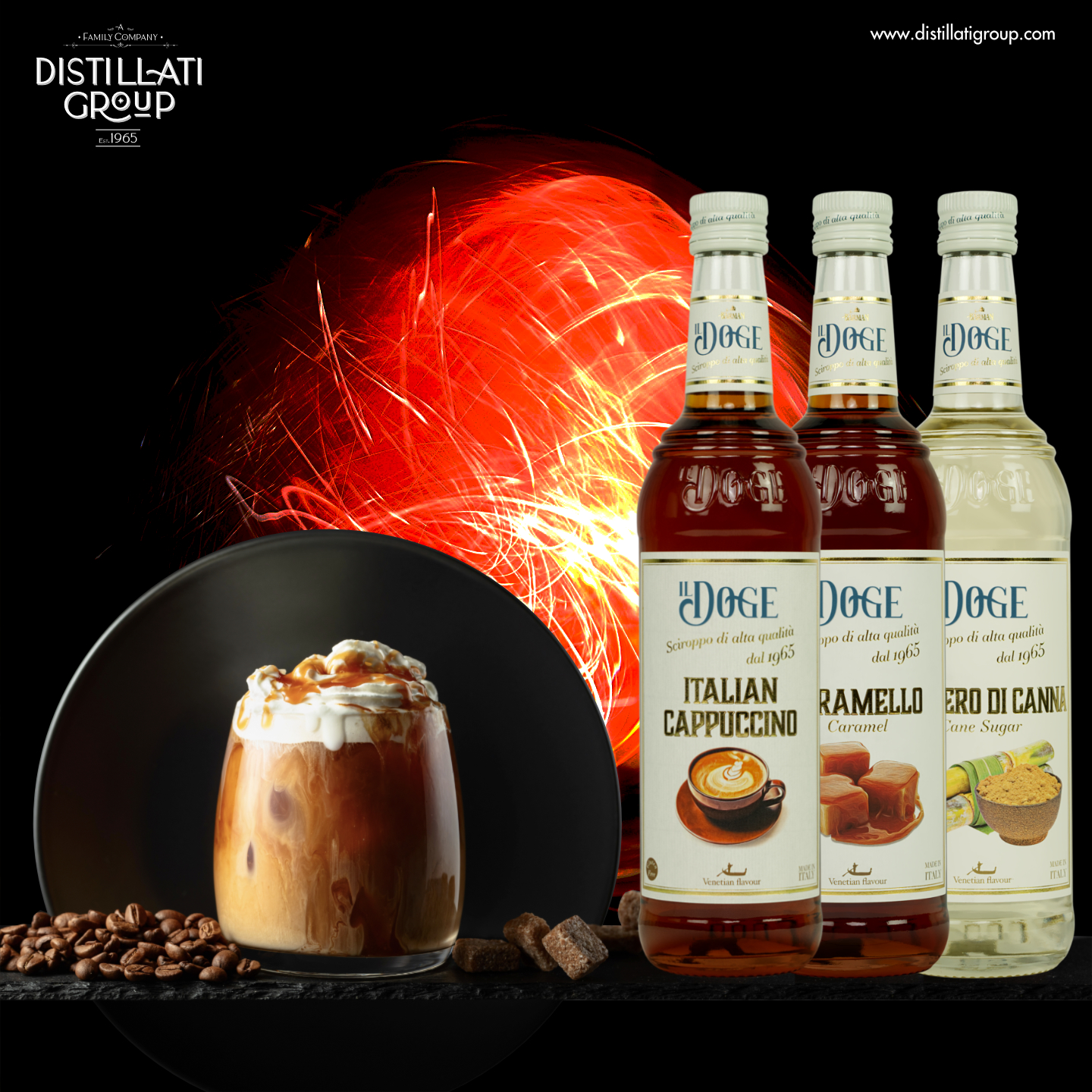 Il Doge Sirup Karamell - Caramel / 0,7 ltr. Alkoholfrei / Glutenfrei / Halal