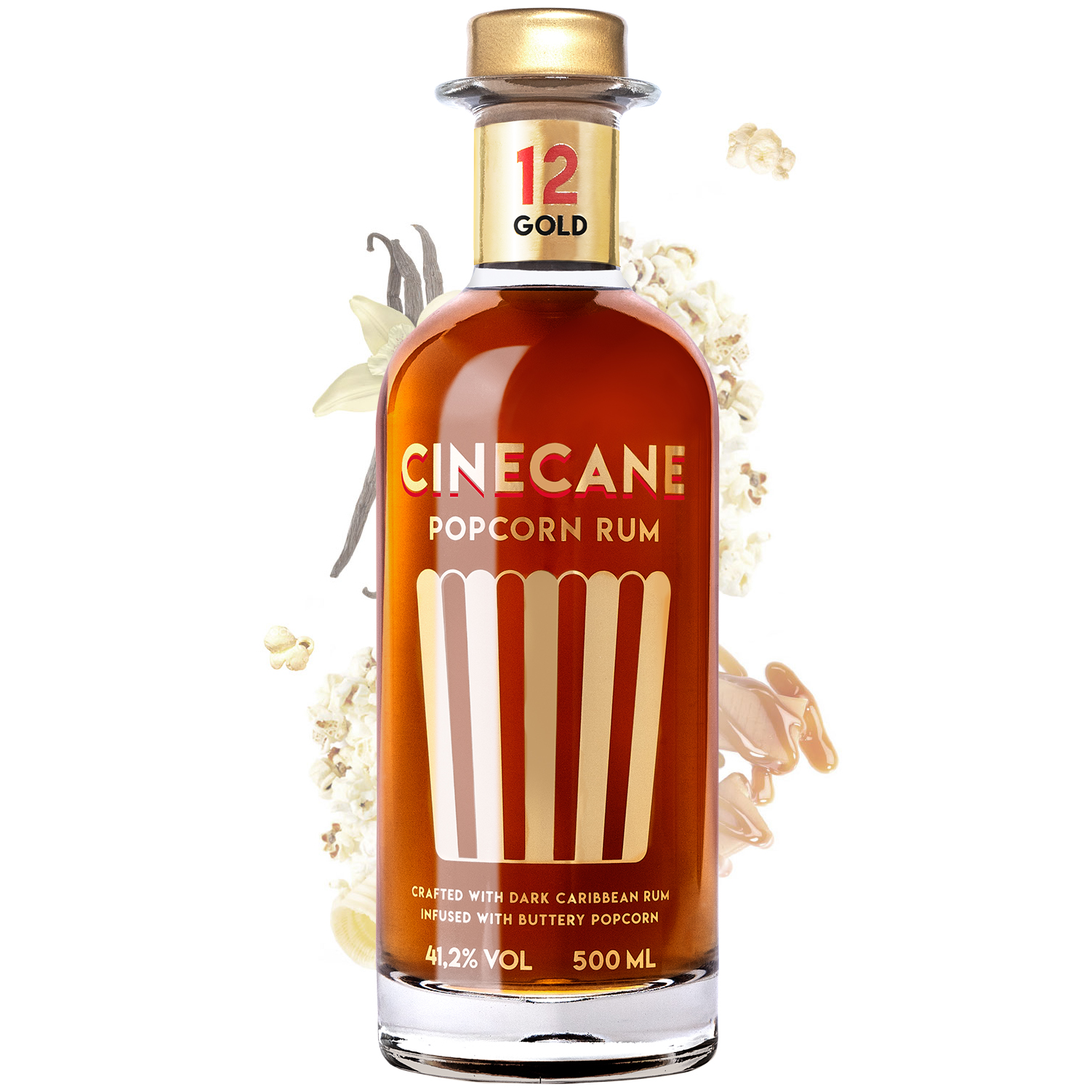Cinecane Popcorn Rum / 0,5 ltr. 41,2% Vol.