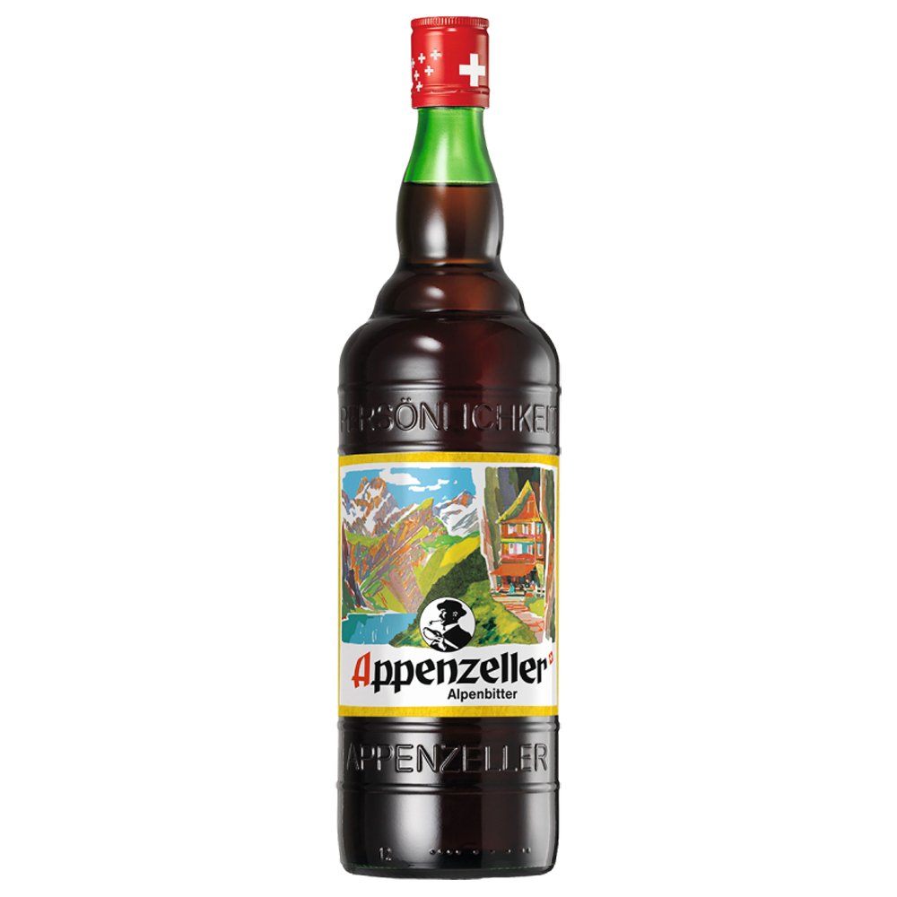Appenzeller Alpenbitter / 29% Vol. 1,0 ltr. / Schweizer Kräuterlikör