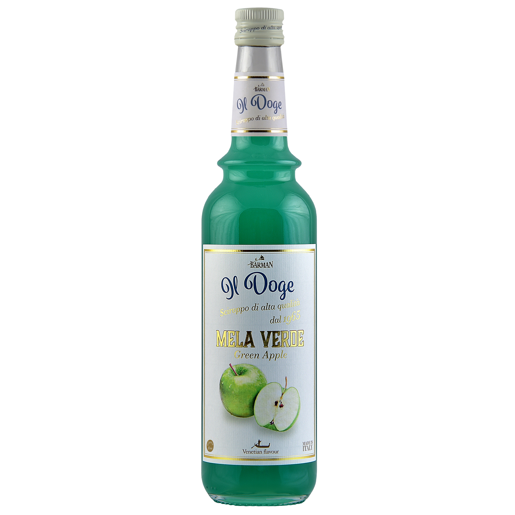 Il Doge Sirup Grüner Apfel - green Apple / 0,7 ltr. Alkoholfrei / Glutenfrei / Halal