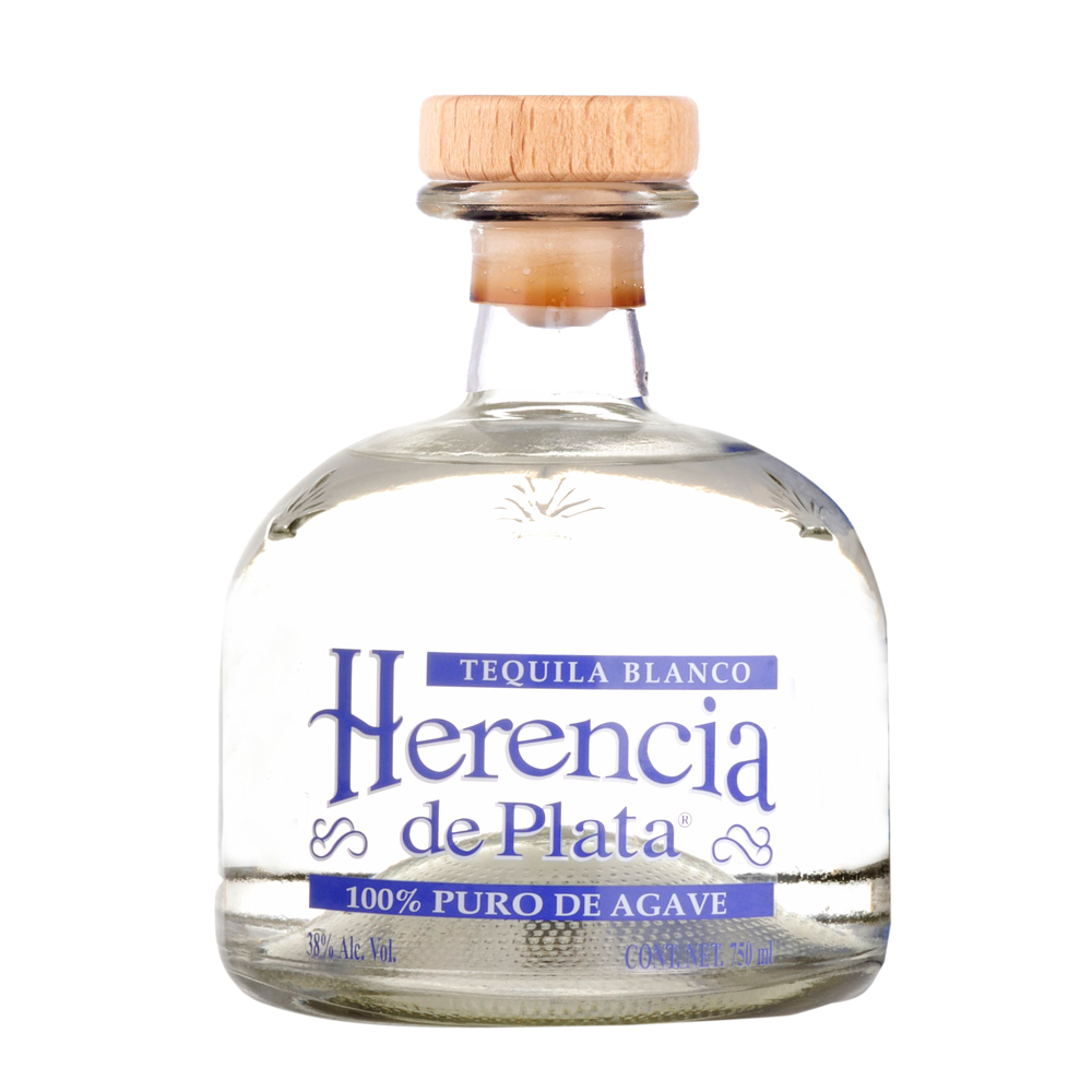 Tequila Miniatur Herencia de Plata Blanco, 38% Vol. 0,05 ltr.