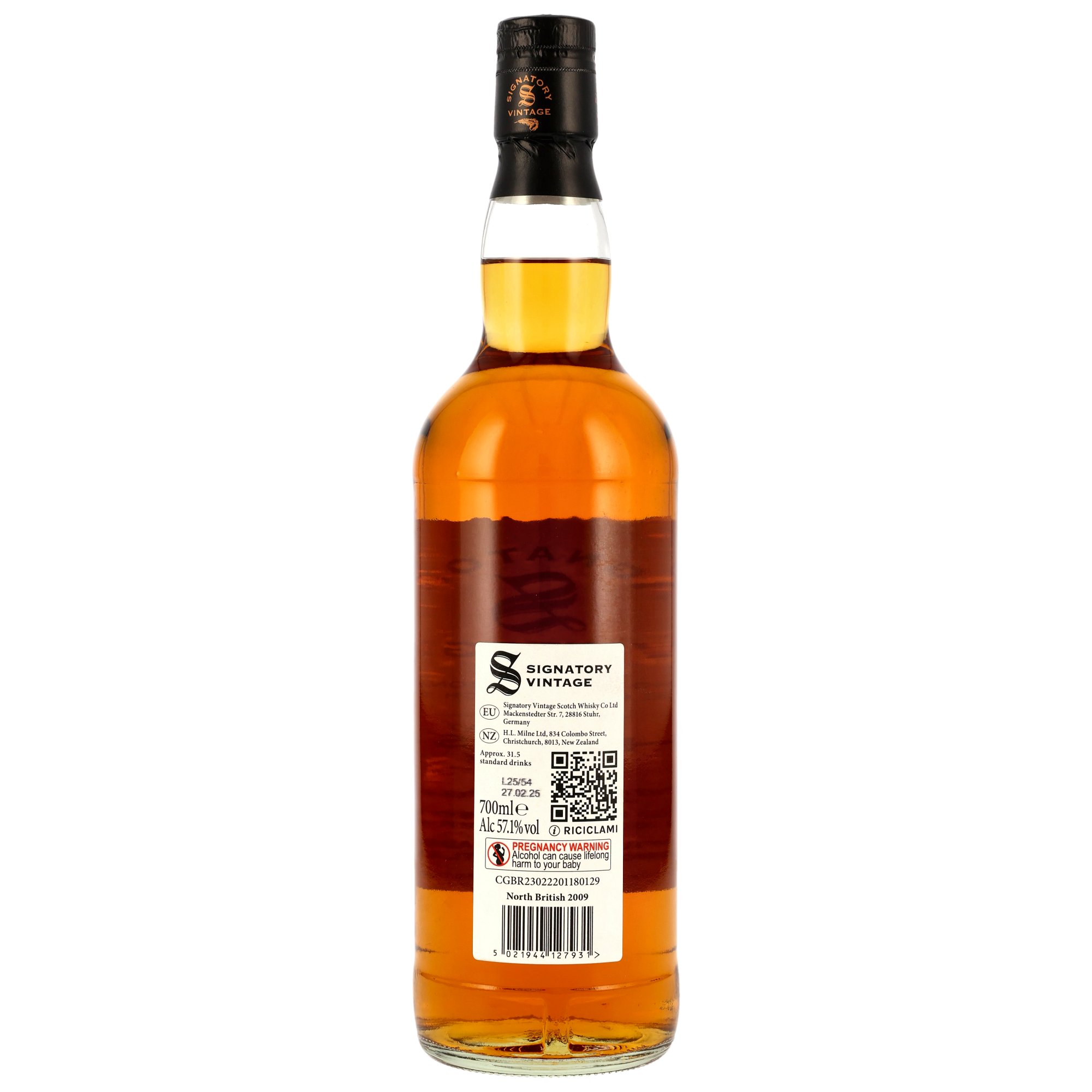 North British 15 Jahre (2009-25) Signatory 100 Proof Grain Edition #2, 57,1% 0,7l 