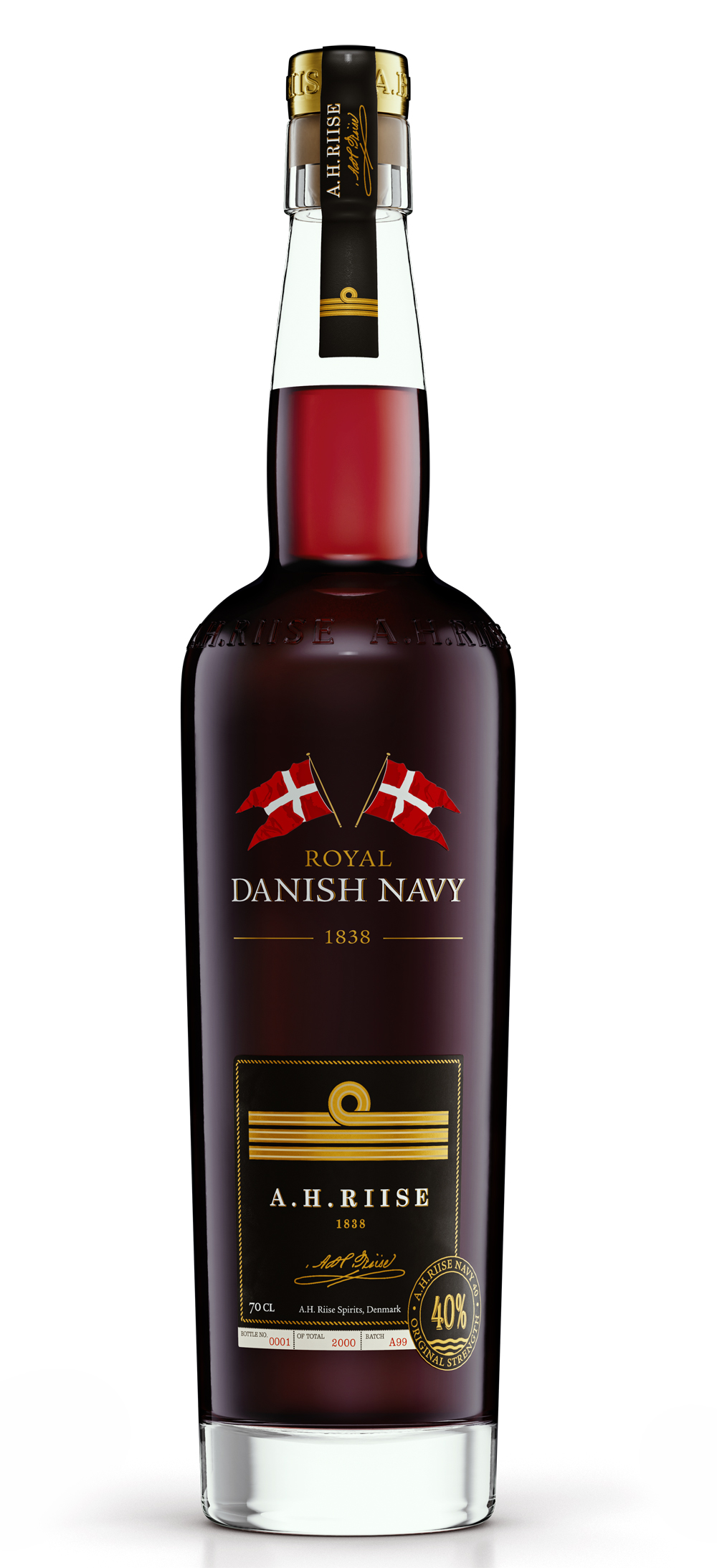 A.H. Riise Danish Navy (Rum-Basis) / 40% Vol. 0,7 ltr.