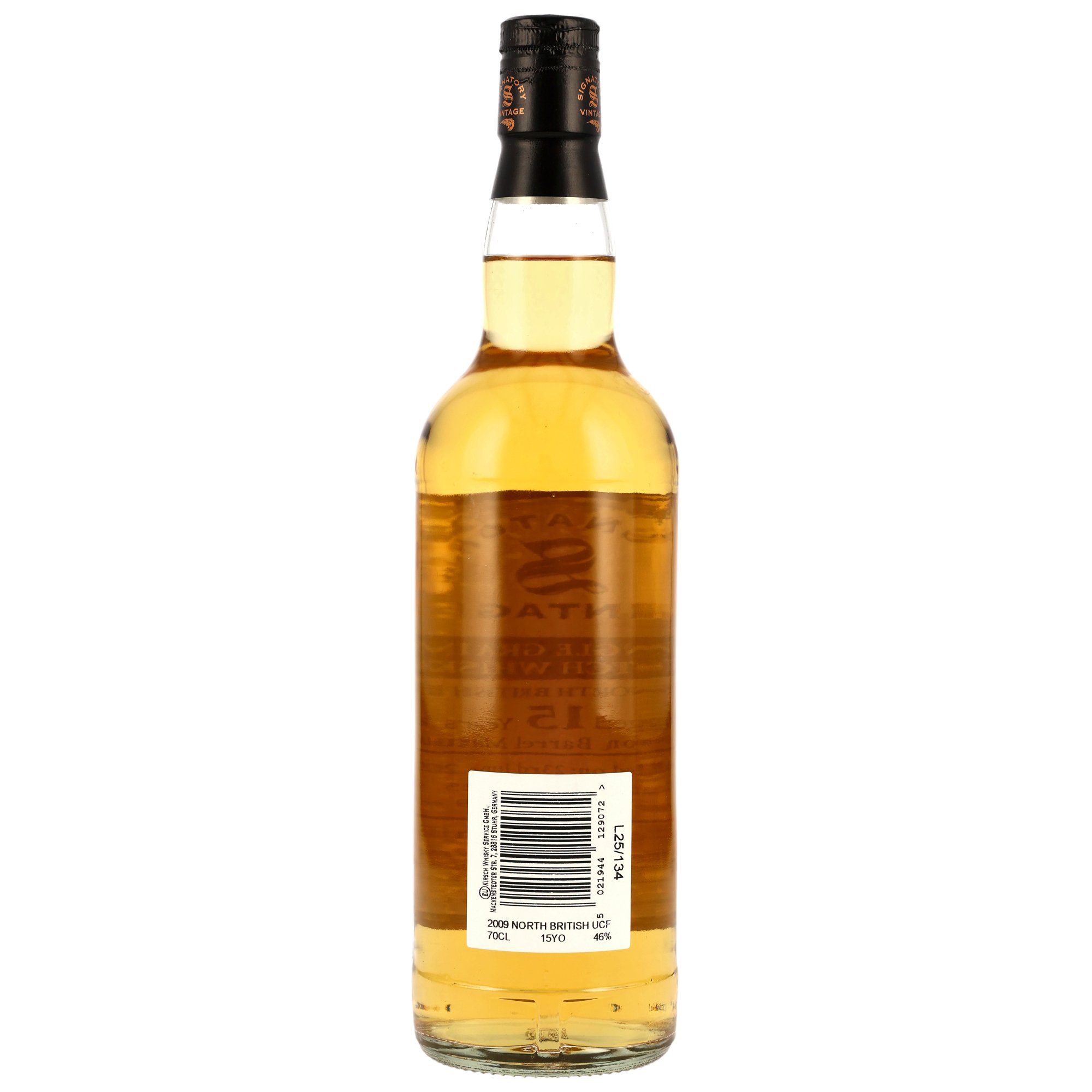 North British 15 Jahre (2009-25) Boubon Barrels #260321+260349+260504 Single Grain Whisky, 46% 0,7l 