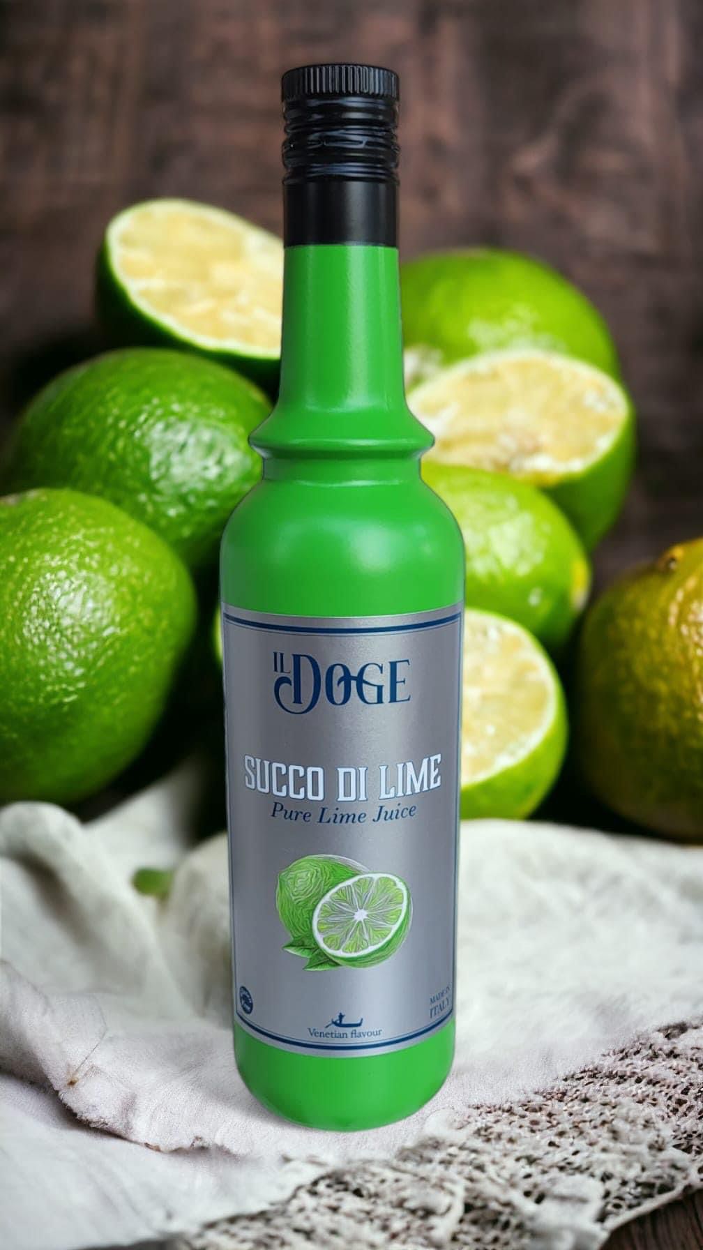 Il Doge 100% Limettensaft / pure Lime / 0,7 ltr. Alkoholfrei / Glutenfrei / Halal 