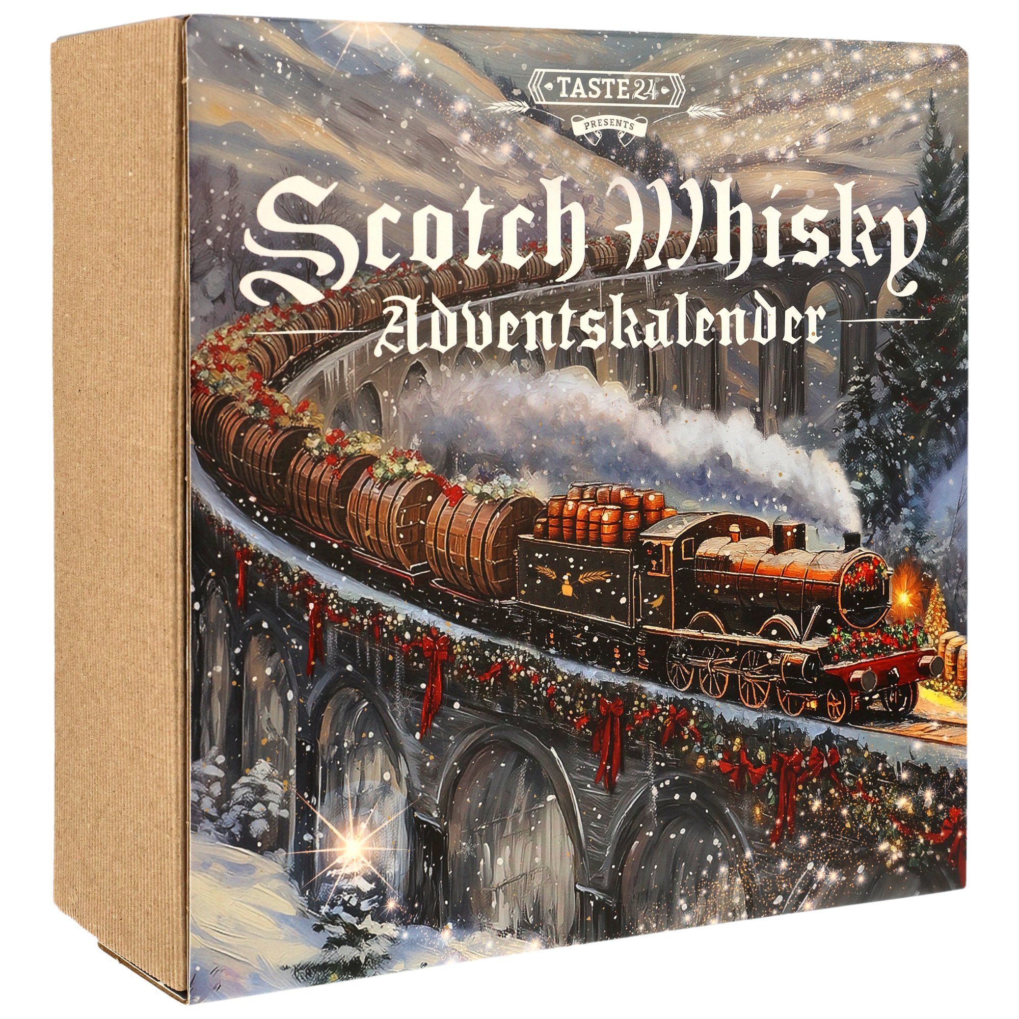 Scotch Whisky Adventskalender 2025 / 48,3% 24 x 20 ml. / Tasting Glas + Infoheft 