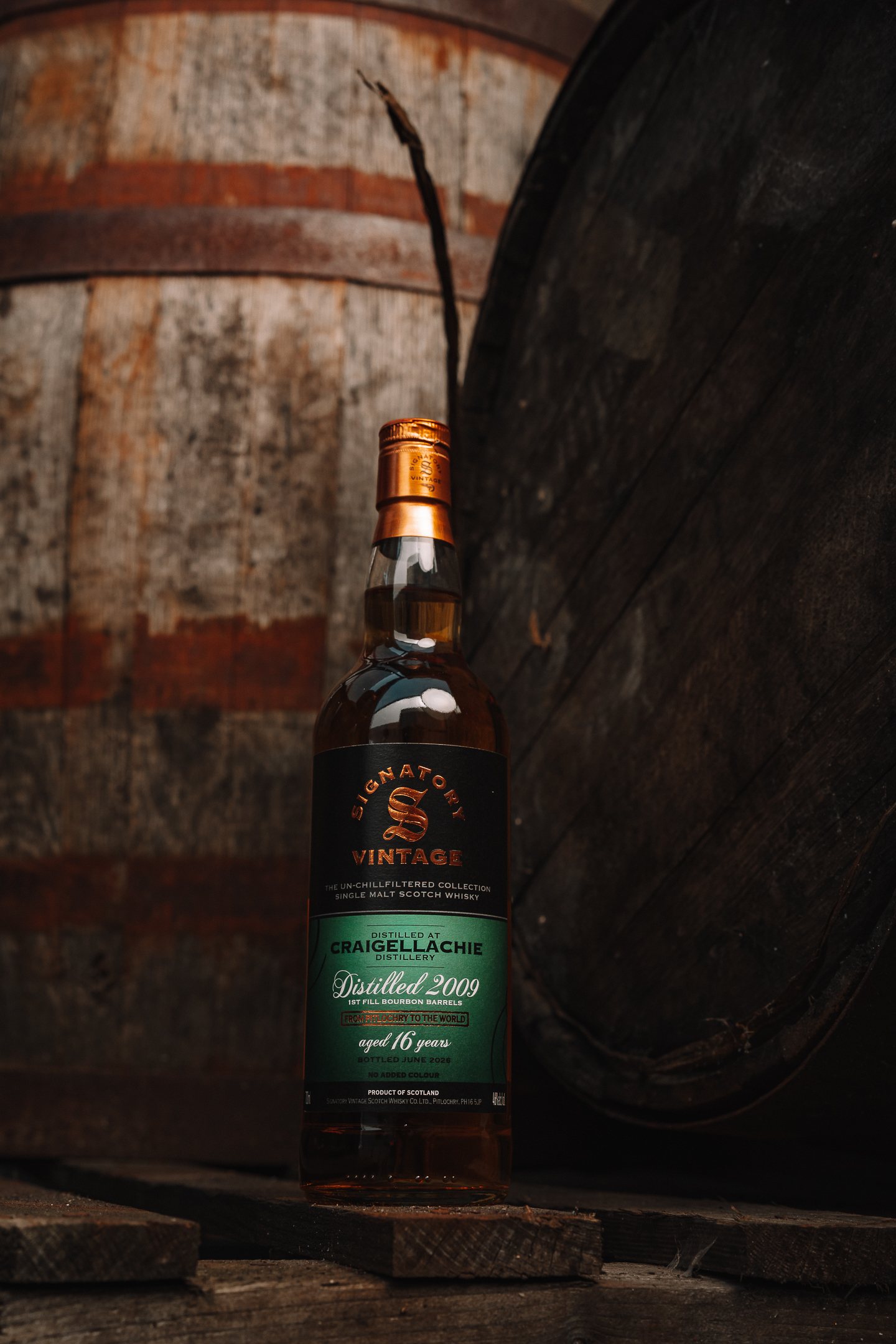 Craigellachie 2009-2026 / 16 Jahre 1st fill Bourbon Barrels / Signatory un-chill / 46% 0,7l