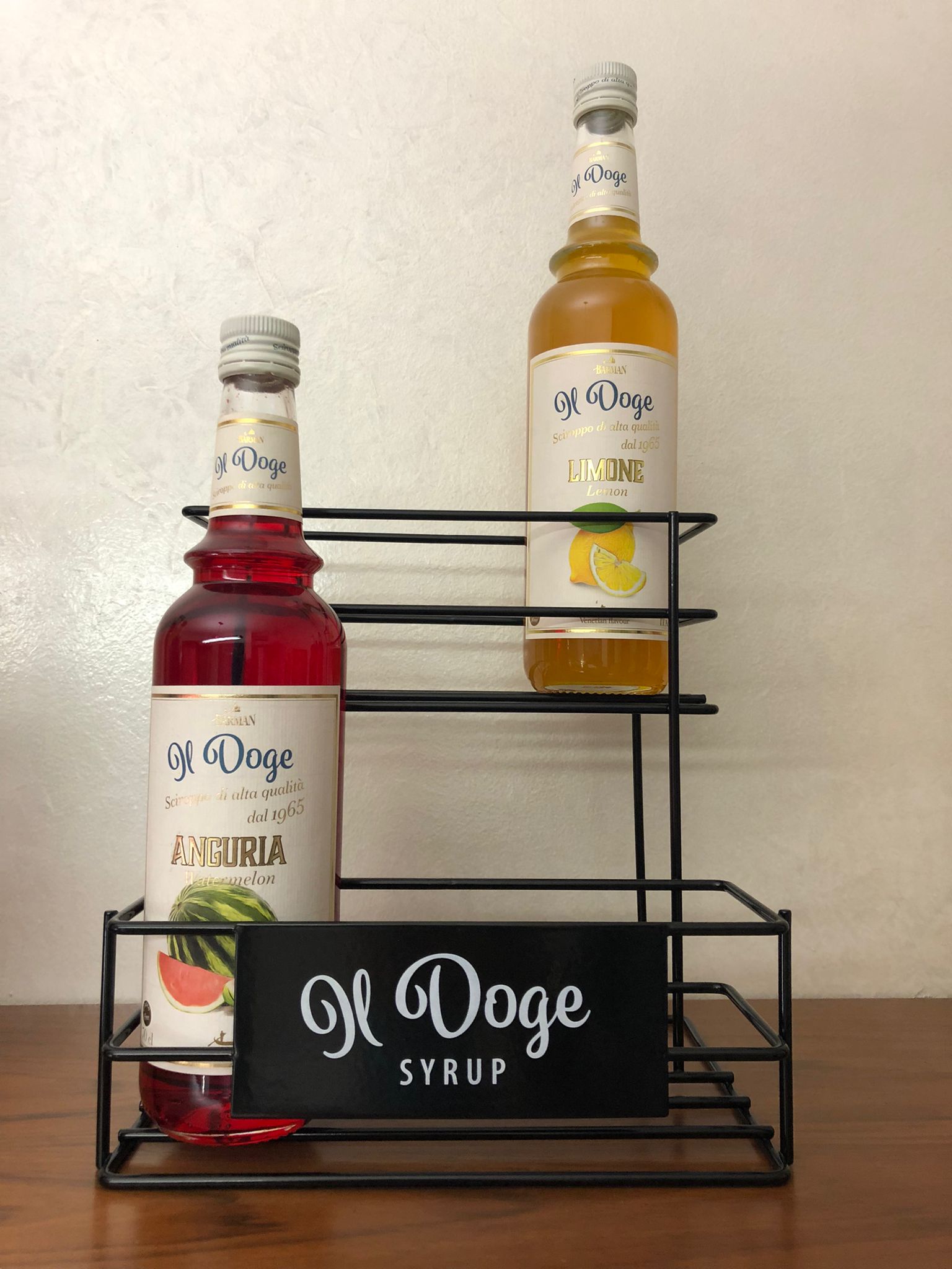 Il Doge Flaschenregal für 6 x 0,7 ltr. Sirup Flaschen