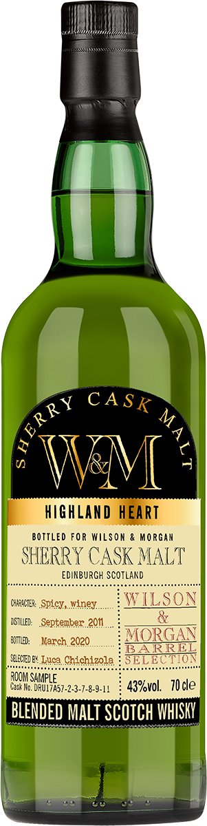 Sherry Cask Highland Malt Whisky 9 Jahre (2011-2020) 43% 0,7 ltr. Wilson Morgan