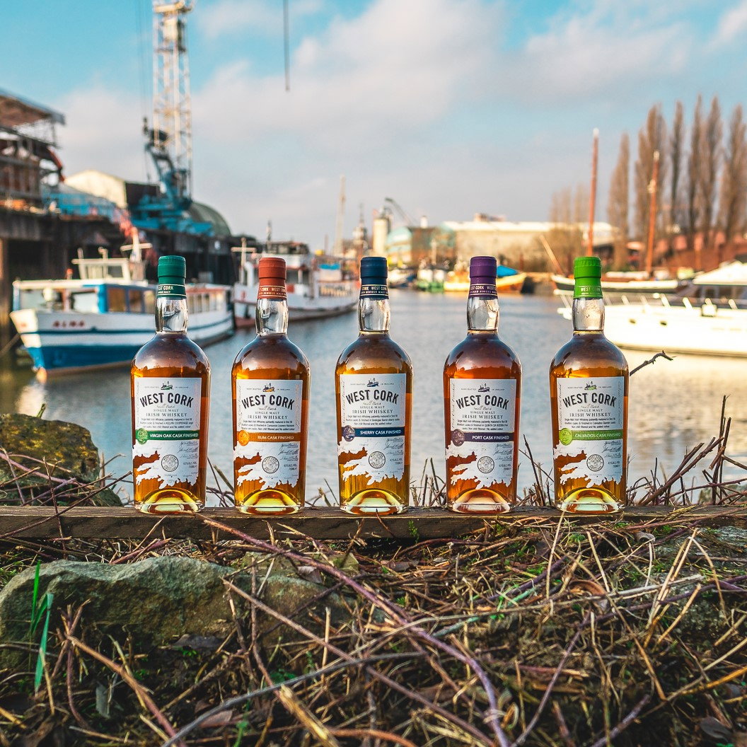 West Cork Single Malt / Sherry Cask Finish Irish Whiskey / 43% Vol. 0,7 ltr. 