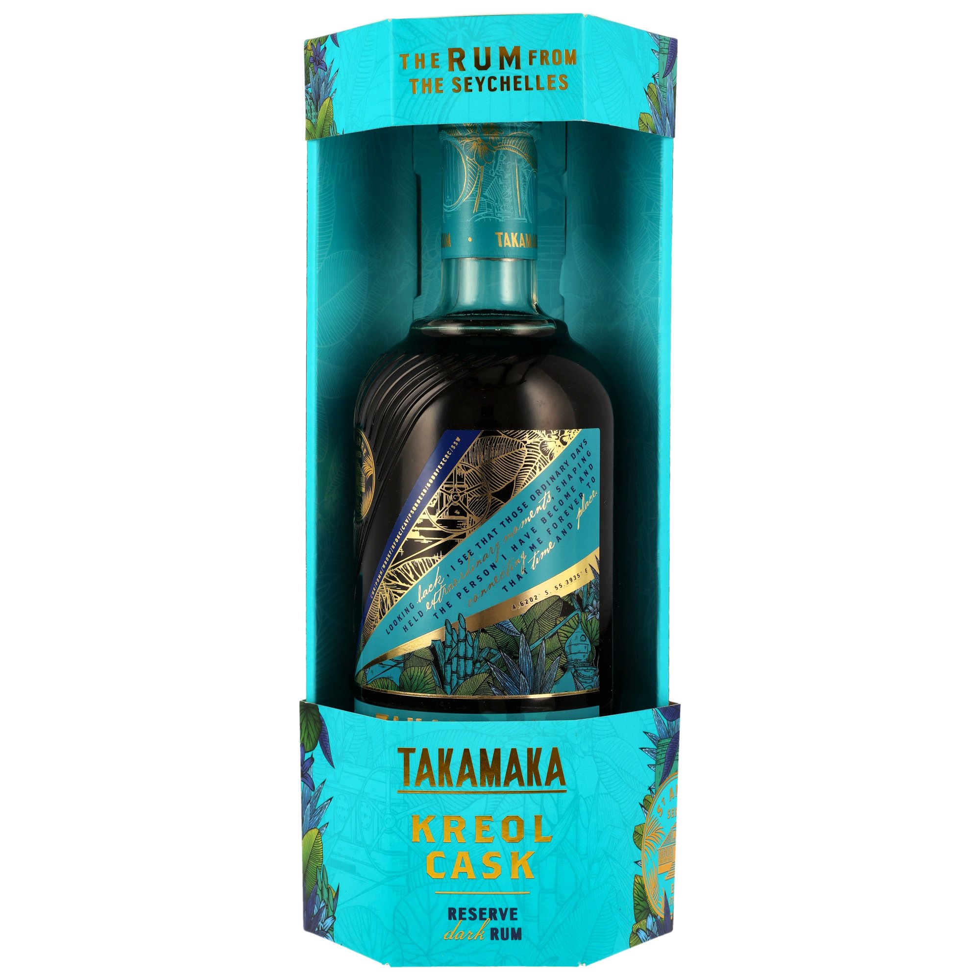 TAKAMAKA Kreol Cask Rum / 40,3% Vol. 0,7 ltr. / Rum von den Seychellen