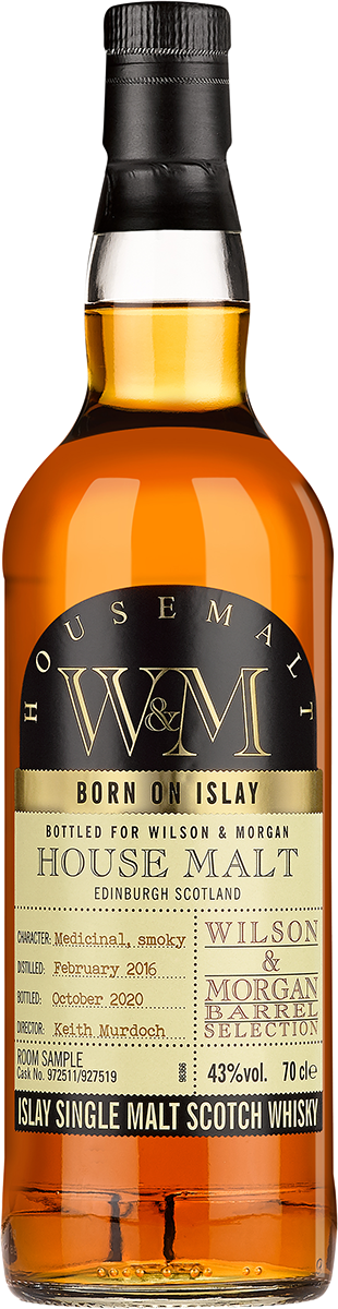 House Malt Islay Whisky 5 Jahre (2016-2020) 43% 0,7 ltr. Wilson Morgan
