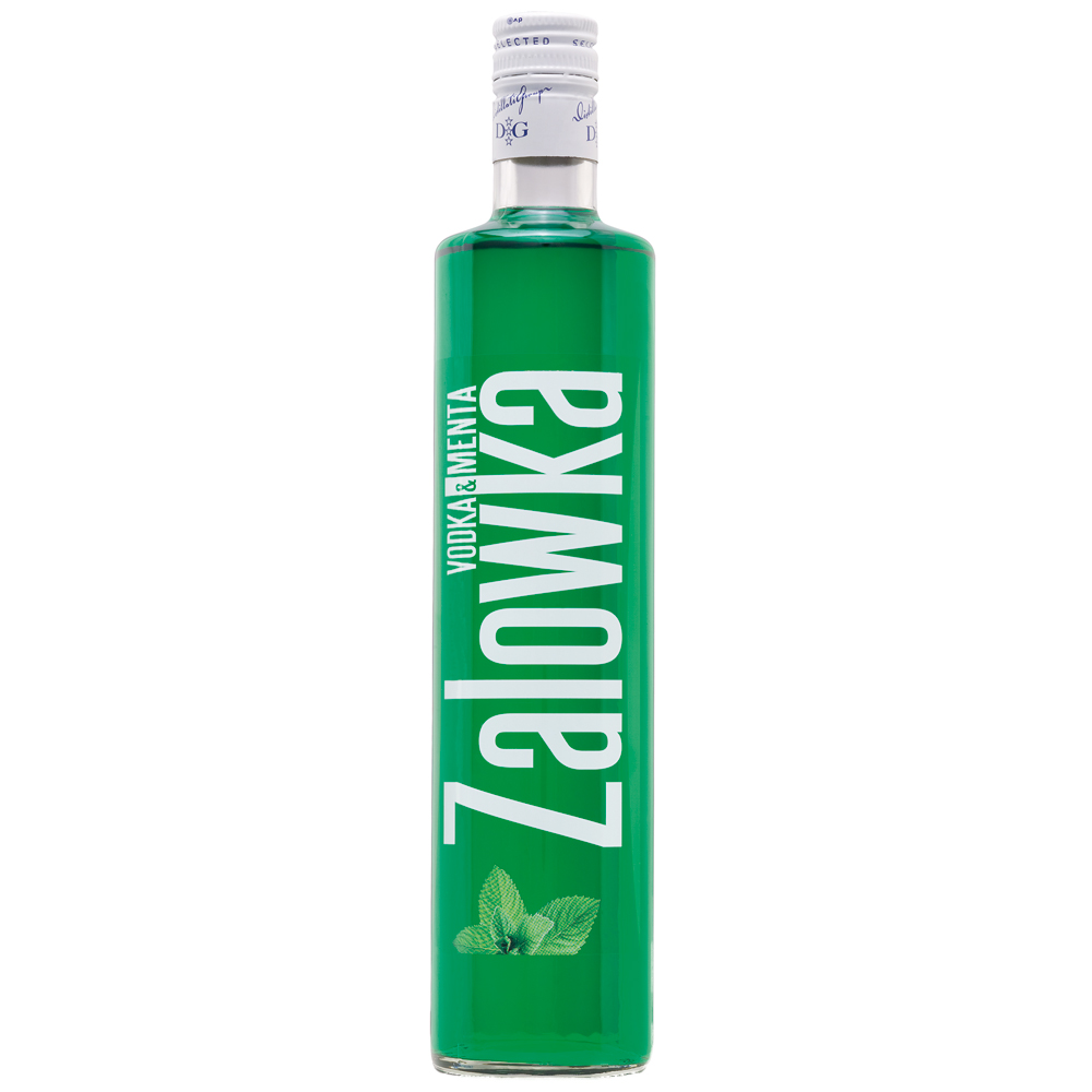 ZALOWKA Vodka & Minze, 21% Vol. 0,7 ltr. Wodka Likör mit Pfefferminz Geschmack