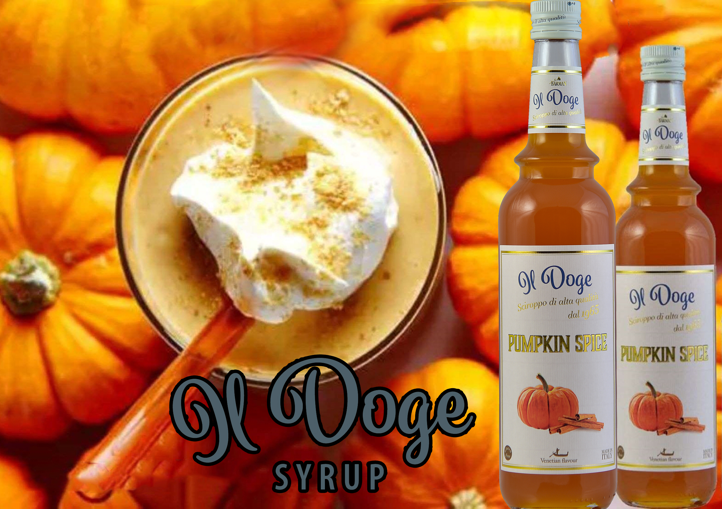 Il Doge Sirup Pumpkin Spice / 6 x 0,7 ltr. Alkoholfrei 