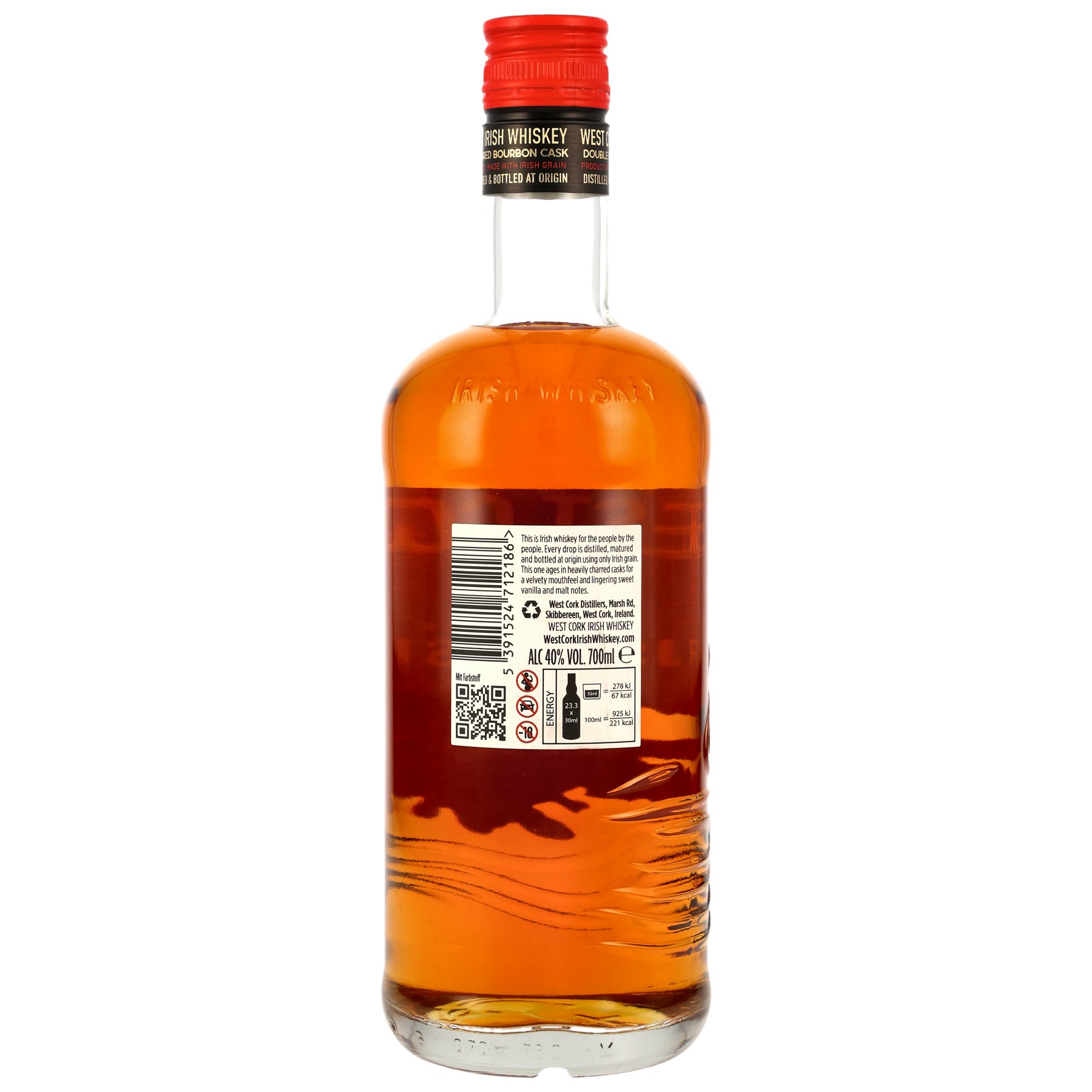 West Cork Black Cask / 5 y.o. Blended Irish Whiskey / 40% Vol. 0,7 ltr.  