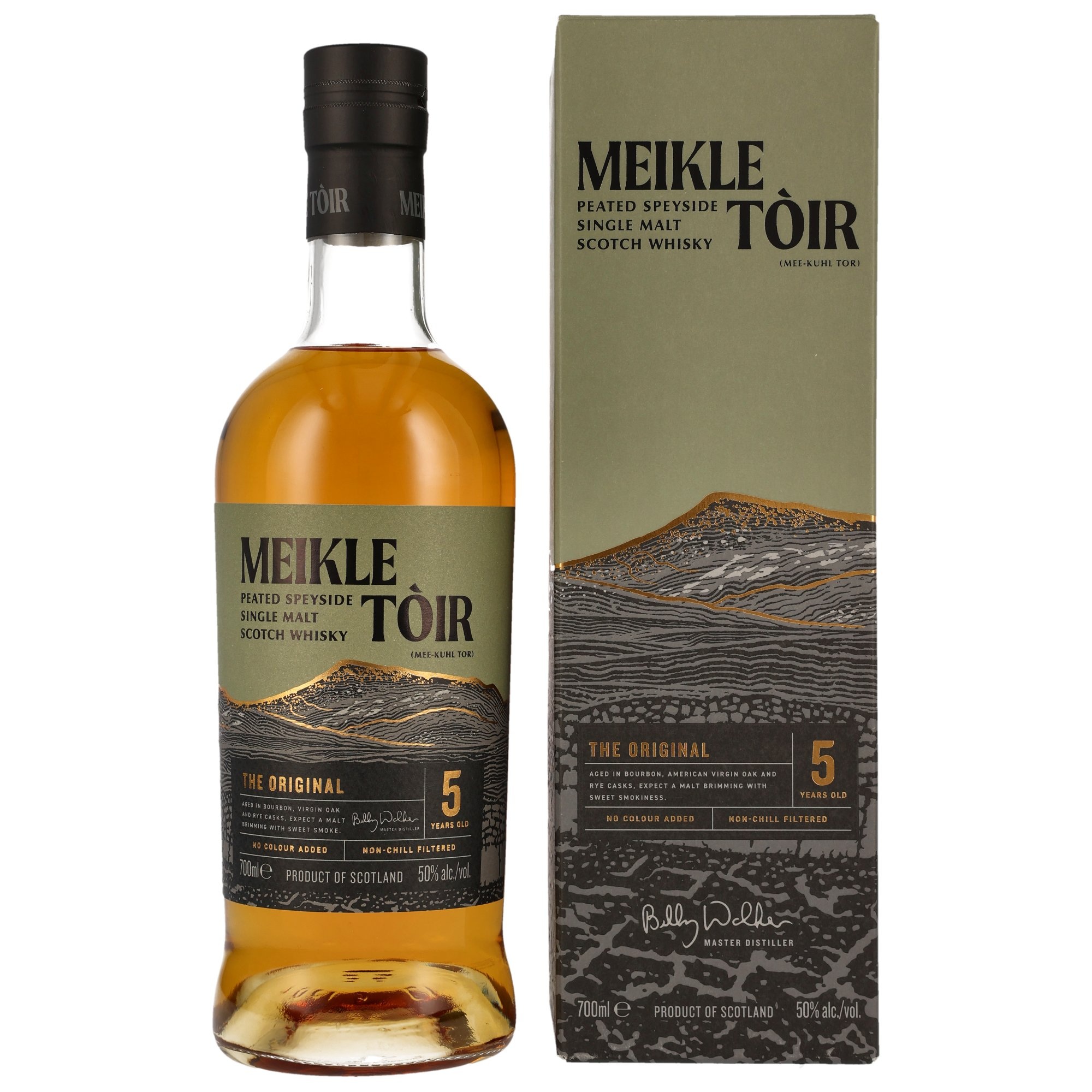 Meikle Toir 5 y.o. The Original - Heavily Peated GlenAllachie / 50% 0,7l 