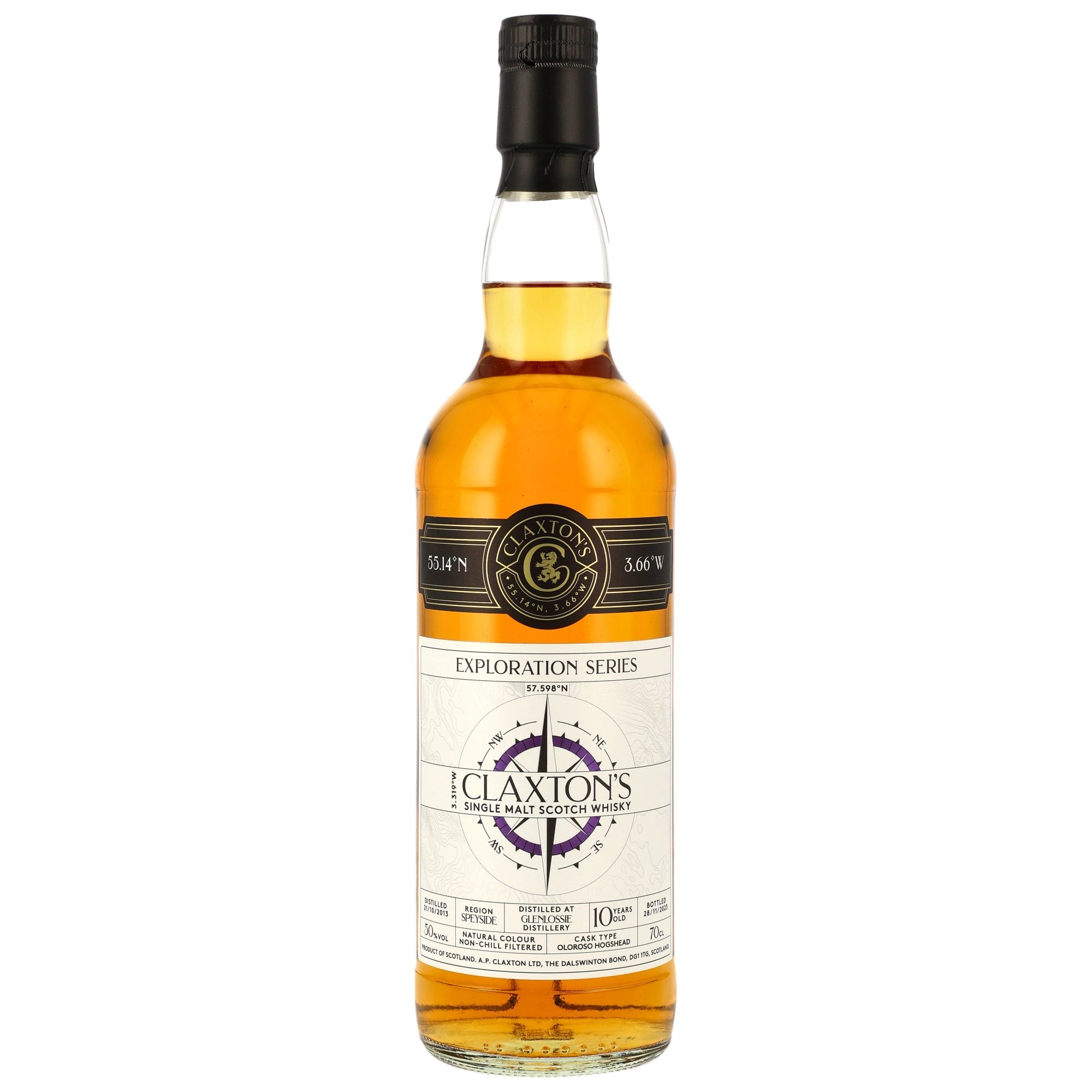Glenlossie 10 y.o. (2013-23) / Oloroso Sherry Cask - Claxton´s Exploration / 50% Vol. 0,7l 
