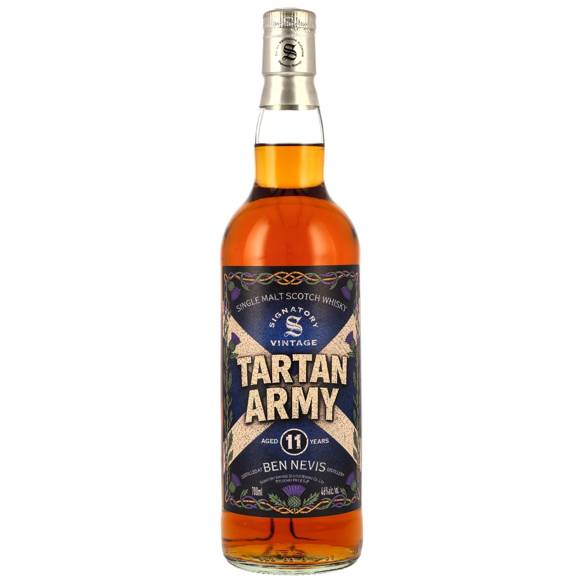 Ben Nevis 11 Jahre Tartan Army (Signatory) / WM-Dram Schottland Fans / 46% 0,7l