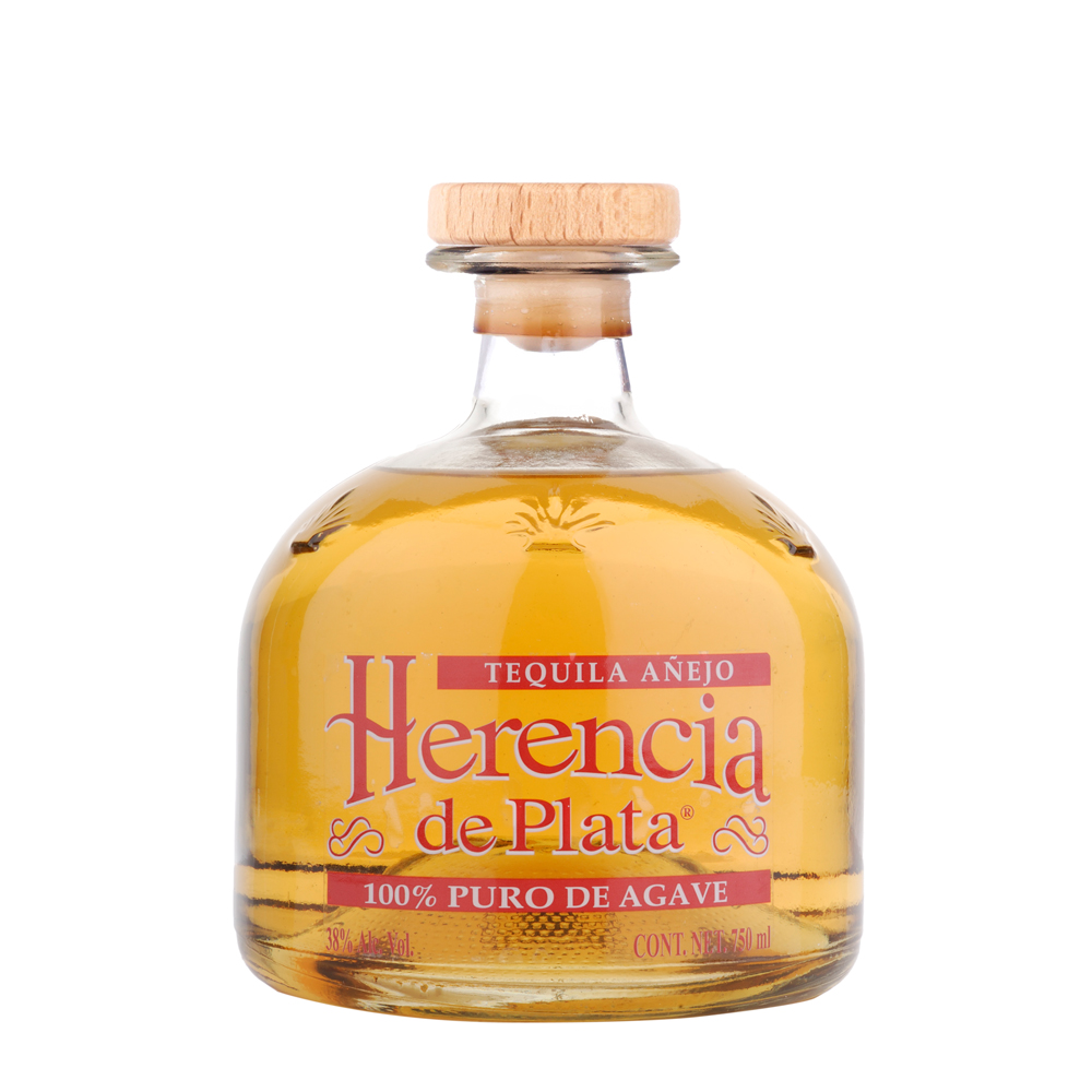 Tequila Miniatur Herencia de Plata Anejo, 38% Vol. 0,05 ltr.