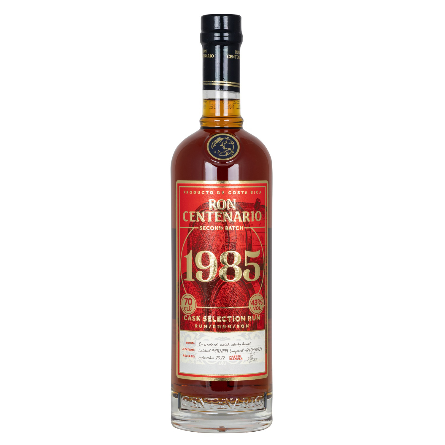 Ron Centenario Rum Edition 1985 Batch #2 / 43% Vol. 0,7 ltr. 