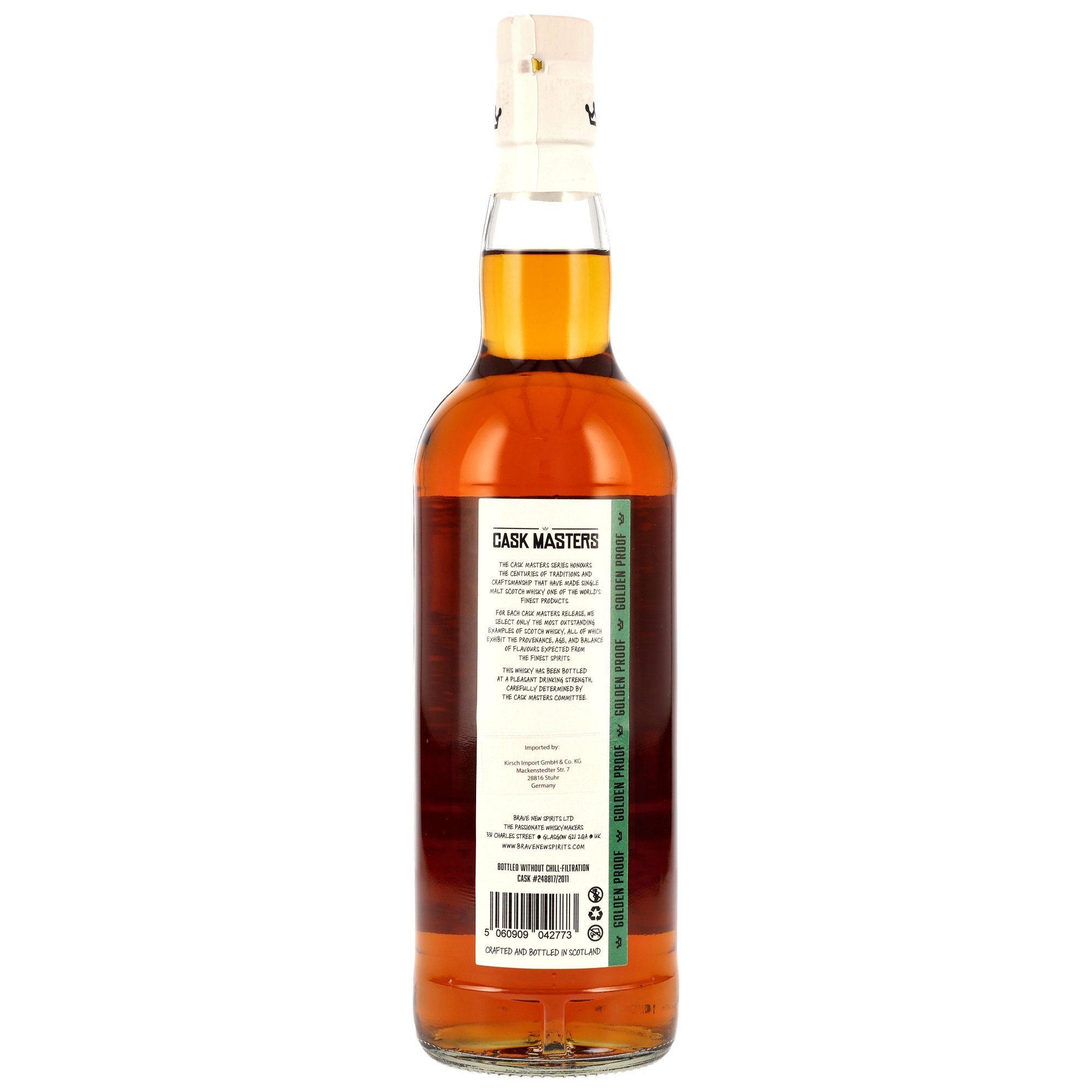 North British 2011-2025 / 13Jahre 2nd Fill Sherry Butt #248817/2011 Cask Masters Brave New Spirits / 50,1% 0,7l