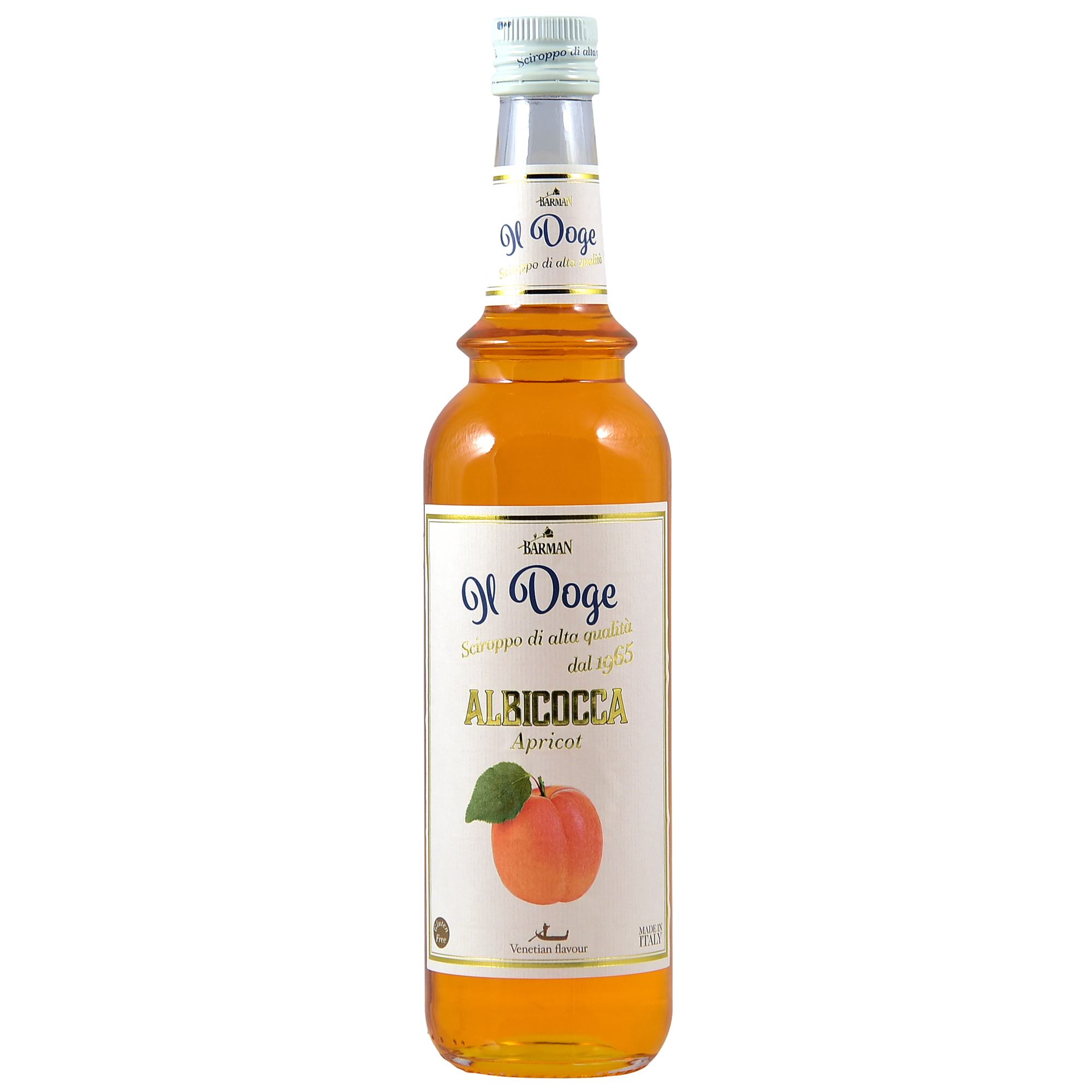 Il Doge Sirup Aprikose - Apricot / 0,7 ltr. Alkoholfrei / Glutenfrei / Halal