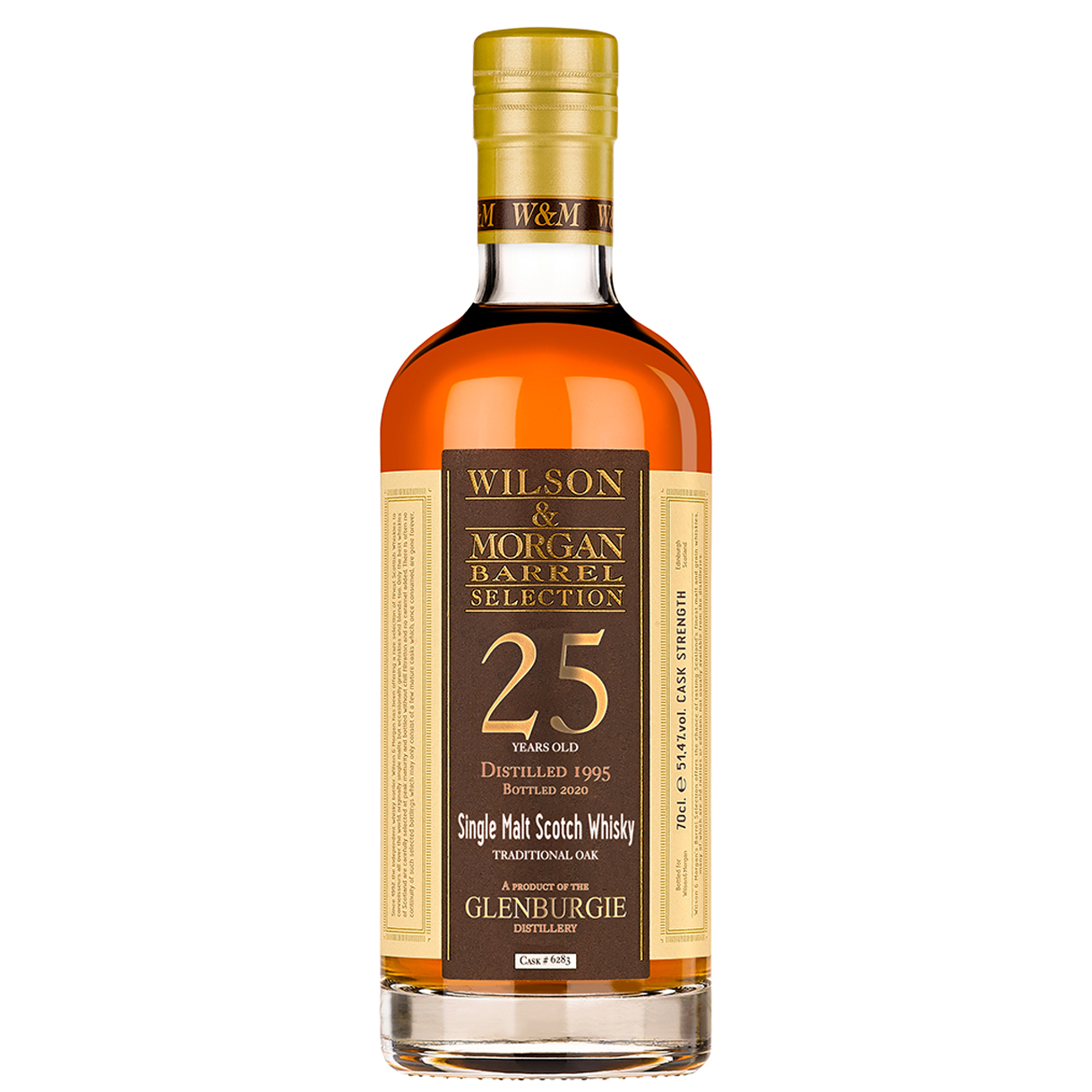 Glenburgie Whisky 25 Jahre (1995-2020) Traditional Oak, 51,4% 0,7 ltr. Wilson Morgan