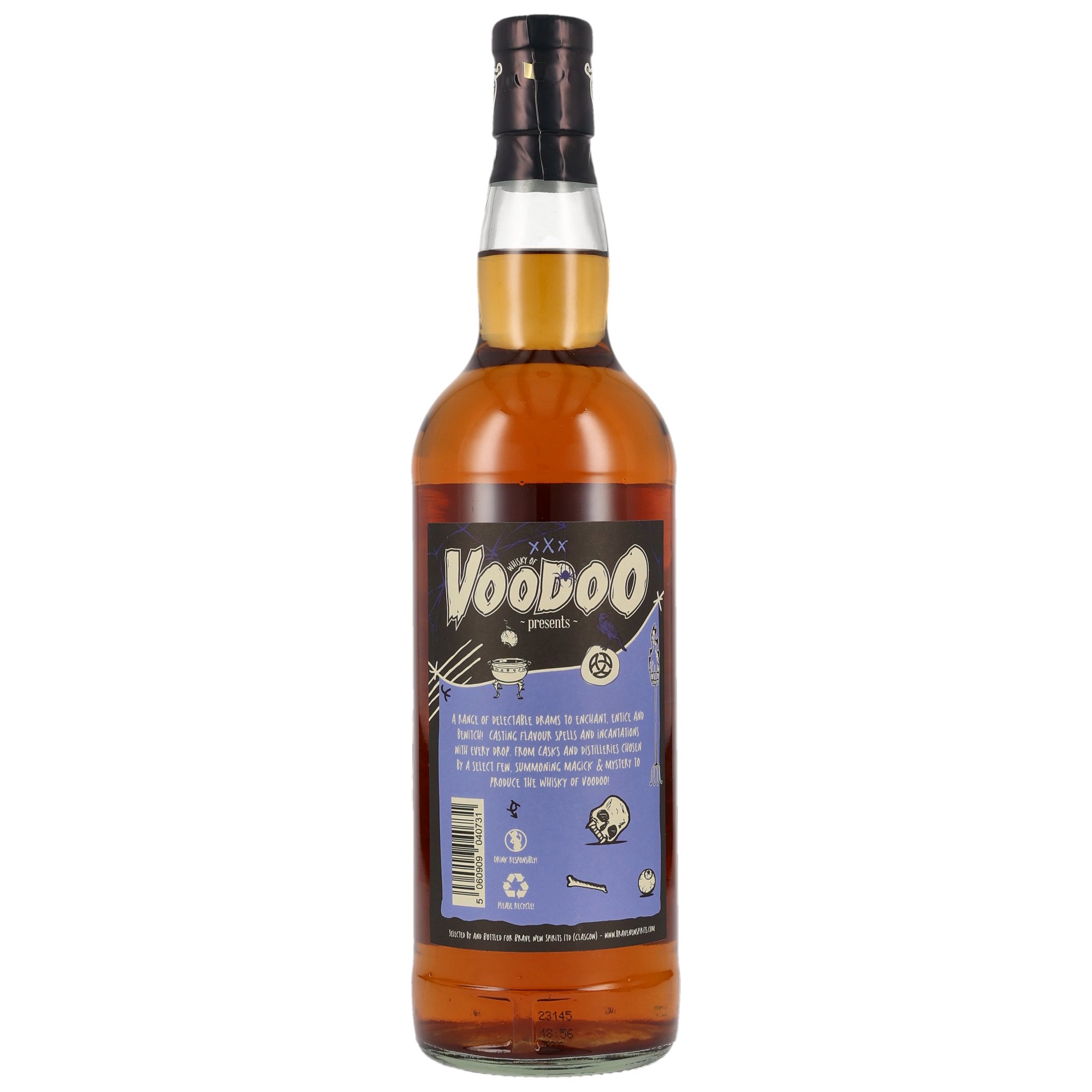 Whisky of Voodoo: Black Cat Bone / 12Jahre Brave New Spirits (Benrinnes) / 54,1% 0,7l Speysinde Single Malt