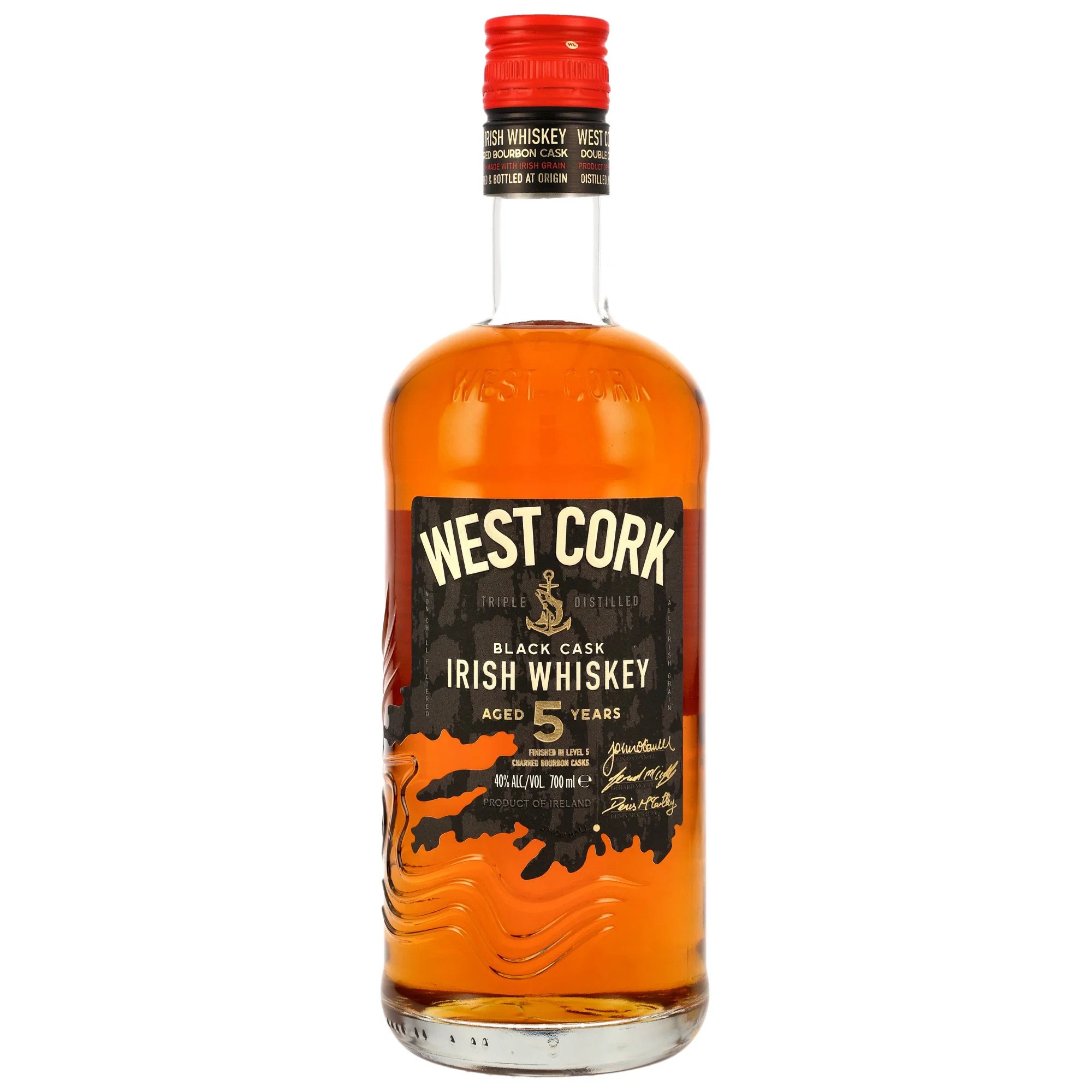 West Cork Black Cask / 5 y.o. Blended Irish Whiskey / 40% Vol. 0,7 ltr.  