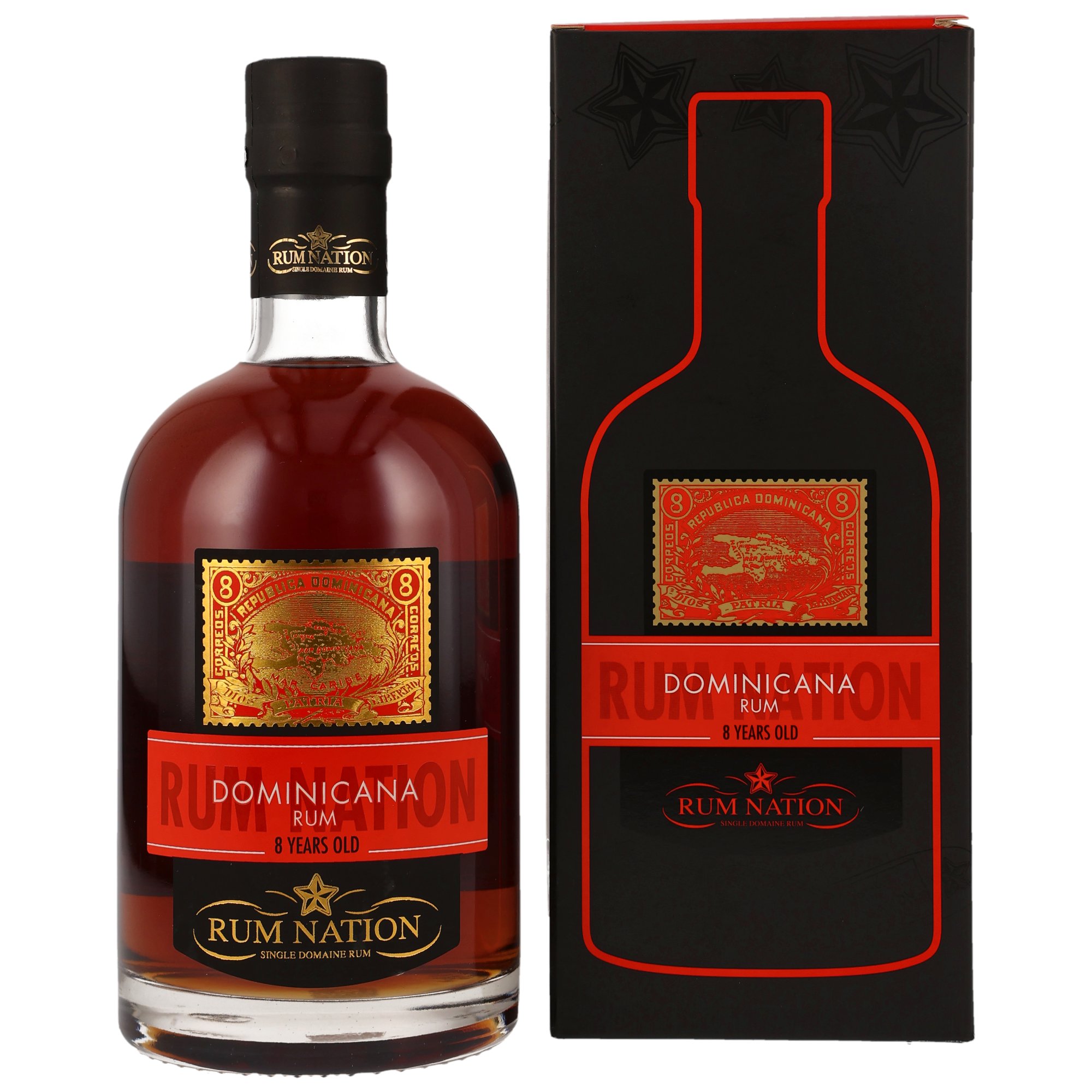 Rum Nation Dominicana 8 Jahre 40,9% Vol. 0,7 ltr. 