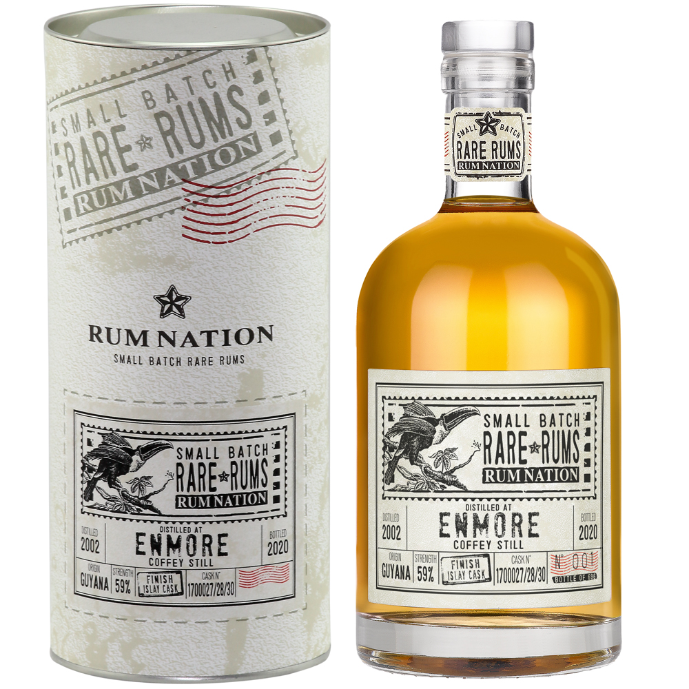 Rum Nation Rare Rum Enmore KFM 18 Jahre (2002-2020) Islay Cask, 59% 0,7 ltr.
