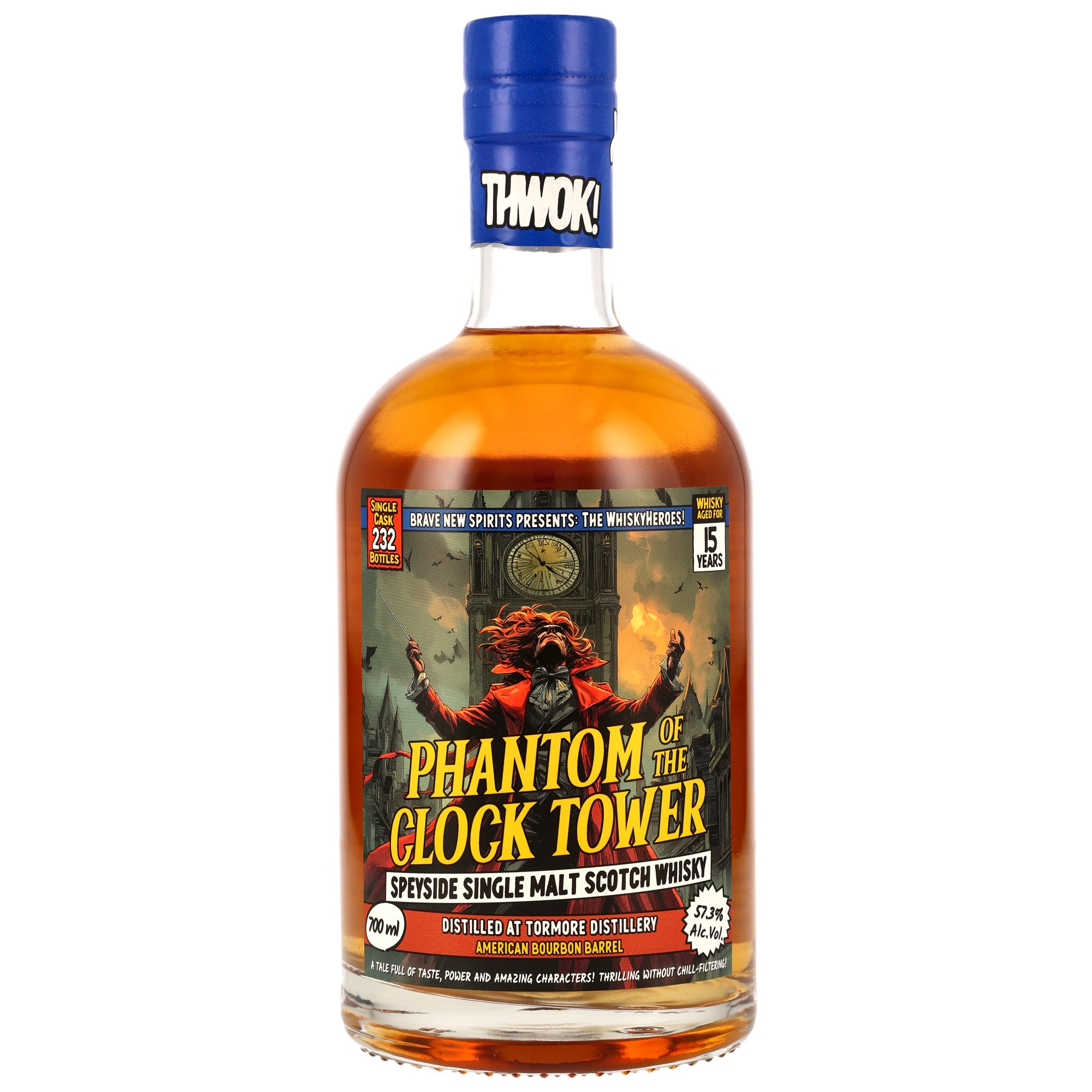 Tormore 15 Jahre / Phantom of the Clock Tower / WhiskyHeros / 57,3% 0,7l / American Bourbon Barrel#801101
