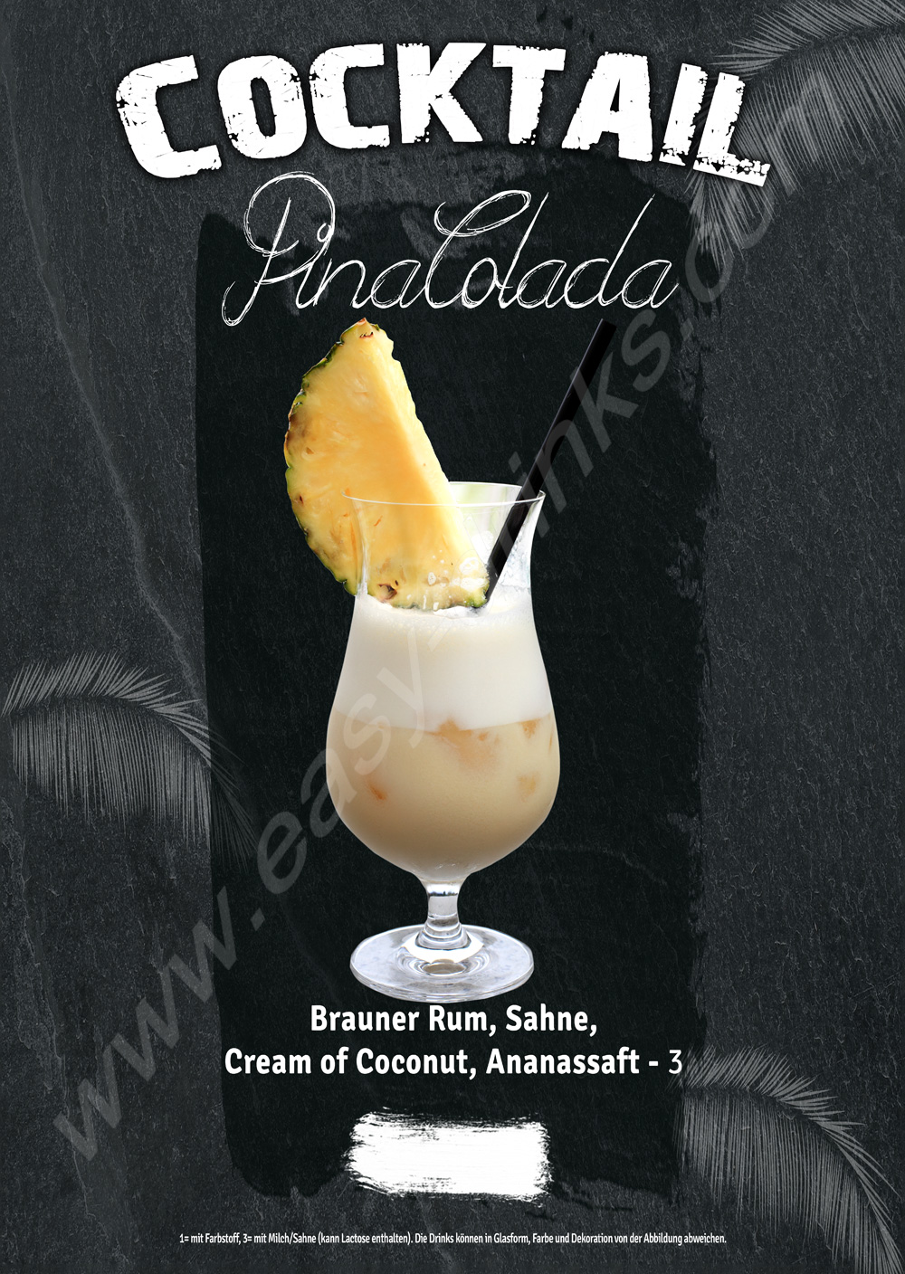 Pina Colada / Fertigcocktail / 22% Vol. 0,7 ltr. / easy drinks
