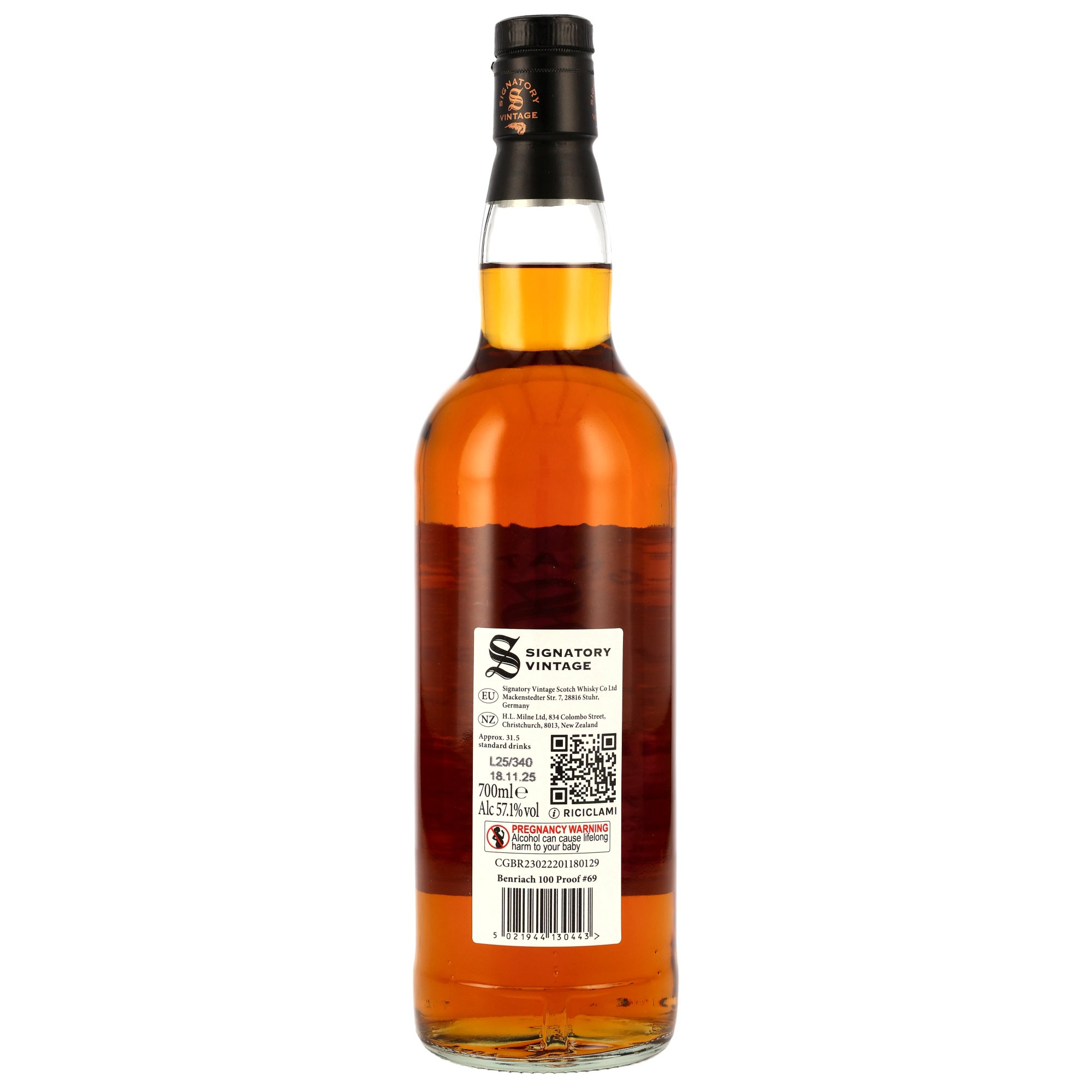 Benriach 2013-2025 / 12 Jahre / Signatory 100 Proof #69 / 57,1% 0,7l / Single Malt 