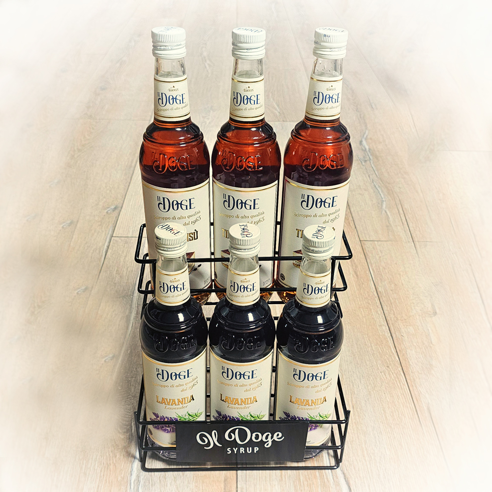 Il Doge Flaschenregal für 6 x 0,7 ltr. Sirup Flaschen