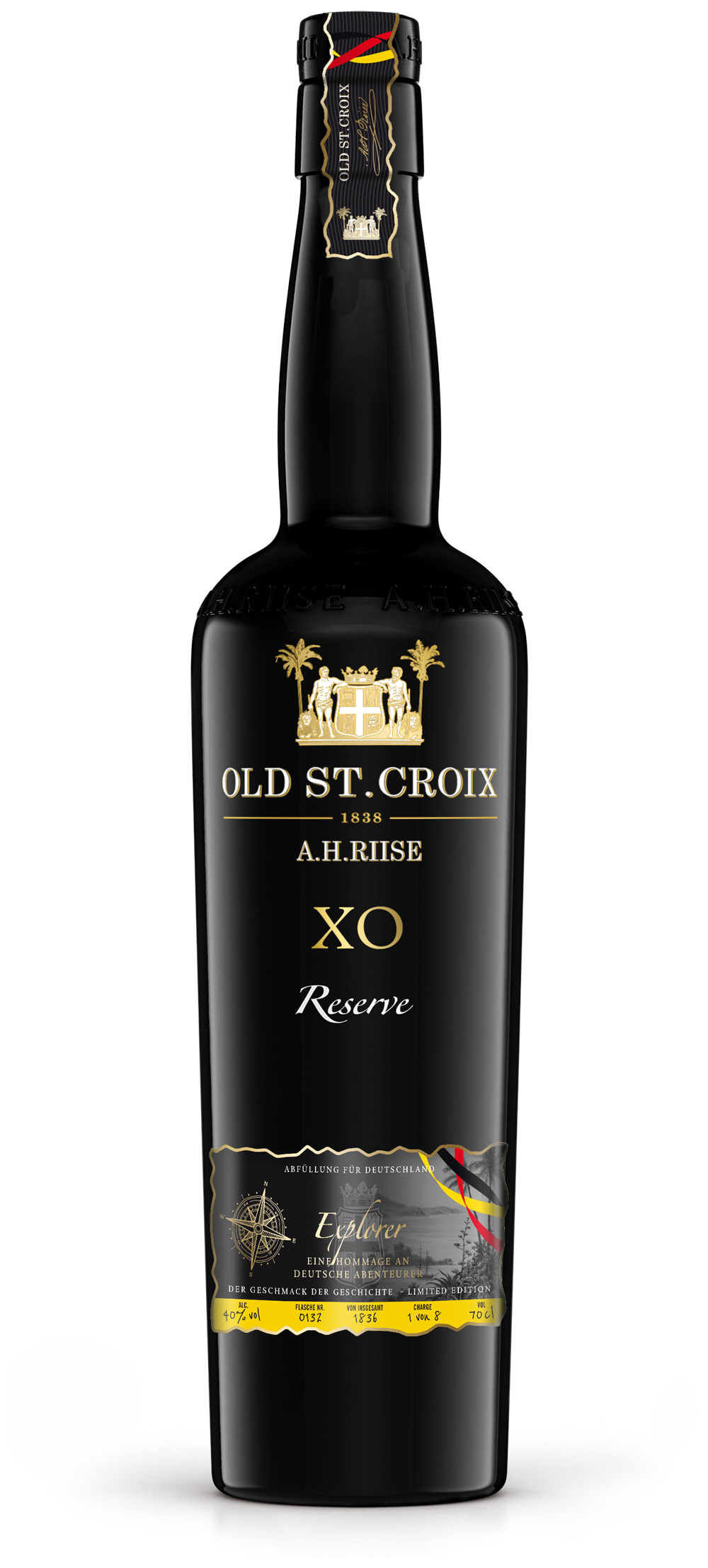 A.H. Riise XO Explorer Germany Rum Ltd. Edt. / 40% Vol. 0,7 ltr. 