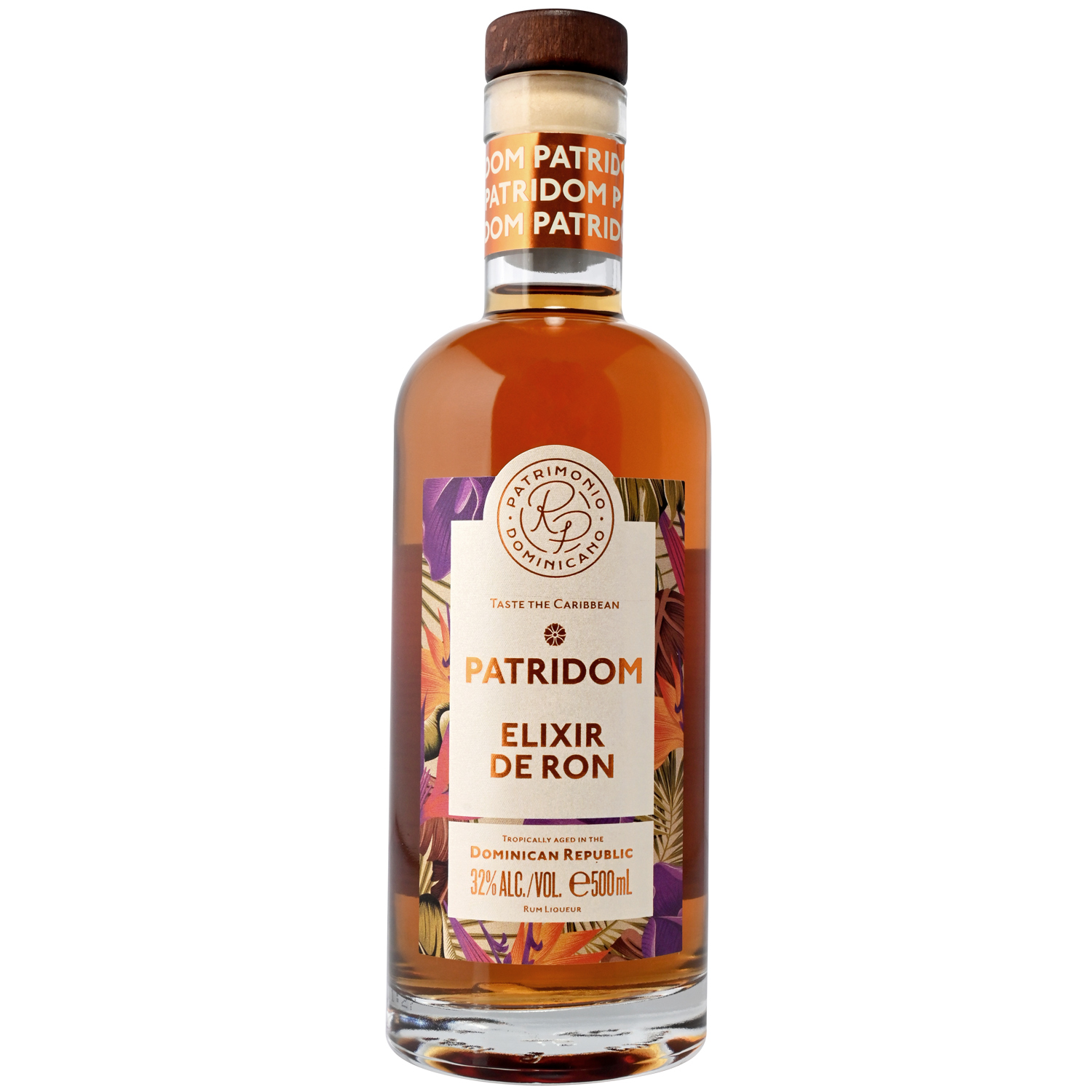 Patridom Elixir de Ron / Rum-Likör / 32% Vol. 0,5l / Dominikanische Republik 