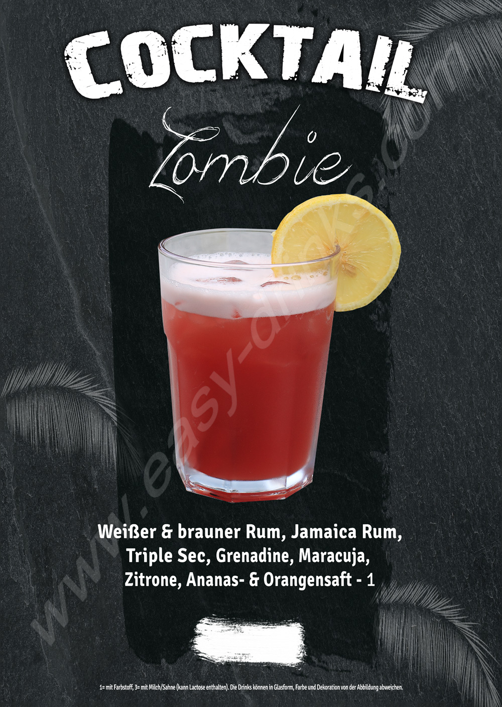 Zombie / Fertigcocktail / 38% Vol. 0,7 ltr. / easy drinks