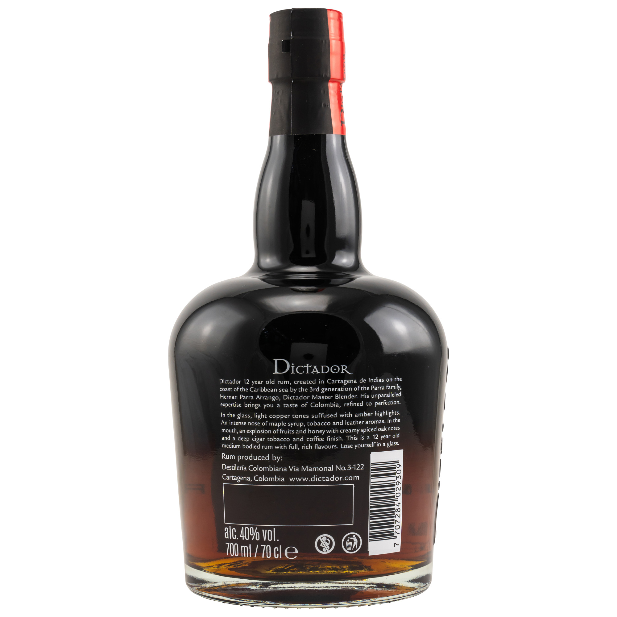 Dictador 12 Jahre Colombian Rum Icon Reserve 40% Vol. 0,7 ltr.