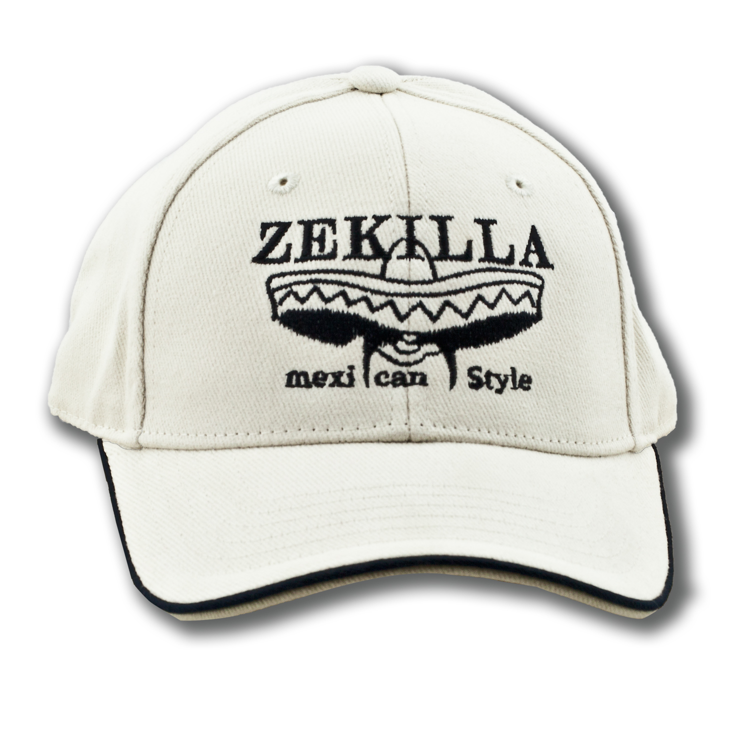 original ZEKILLA Base Cap PILOT / white Cotton / Unisex / verstellbarer Verschluss