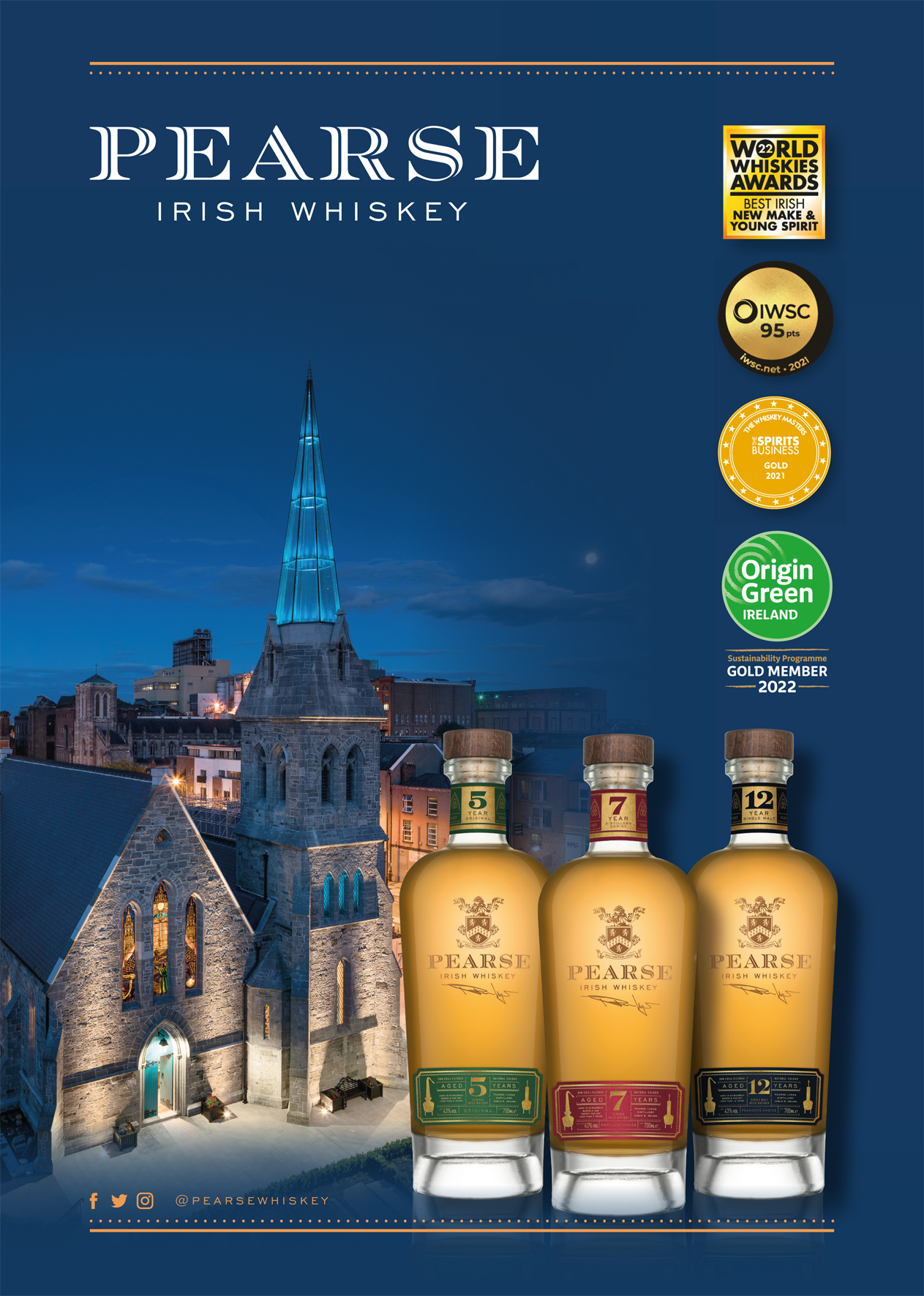 Pearse Lyons 12 Jahre Irish Whiskey / 43% Vol. / 0,7 ltr.