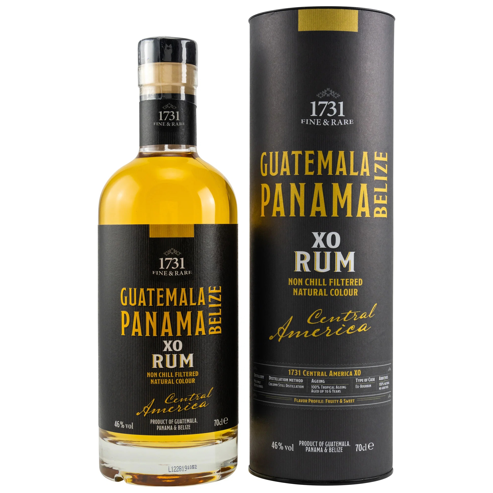 1731 Central America XO Rum 6 Jahre / Guatemala - Panama - Belize / 46% Vol. 0,7 ltr.