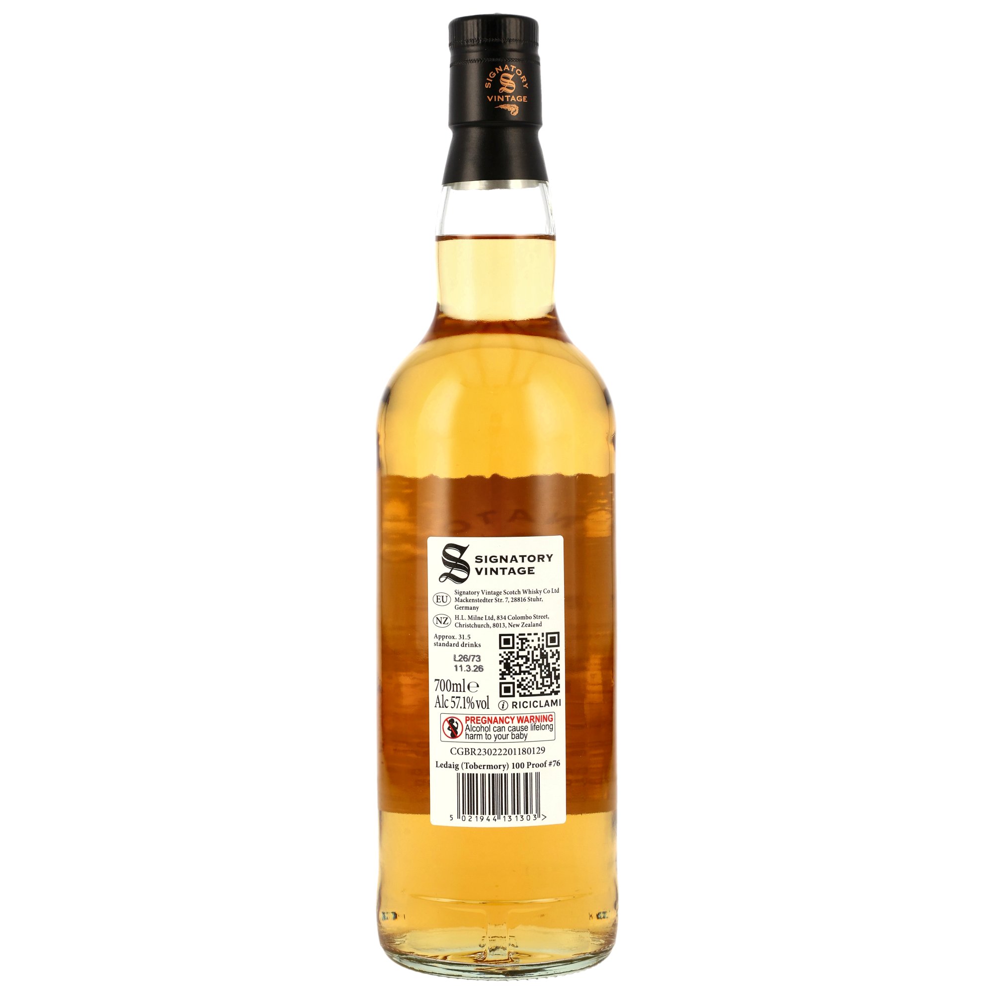 Ledaig 2020-2026 / 6 Jahre Signatory 100Proof Edition #76 / 57,1% 0,7l 