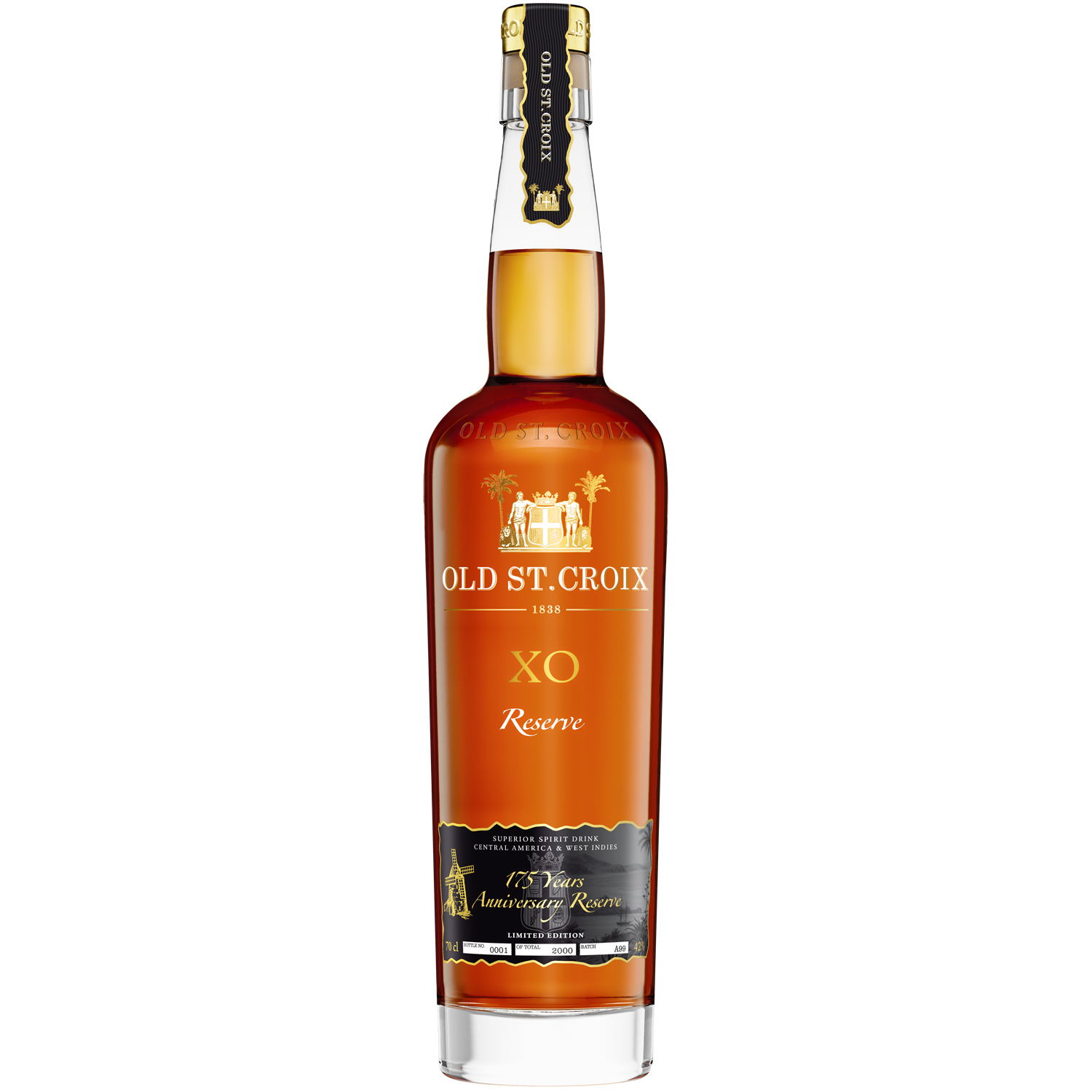 Old St. Croix XO 175 Years Anniversary Reserve (Rum-Basis) / 42% Vol. 0,7 ltr.