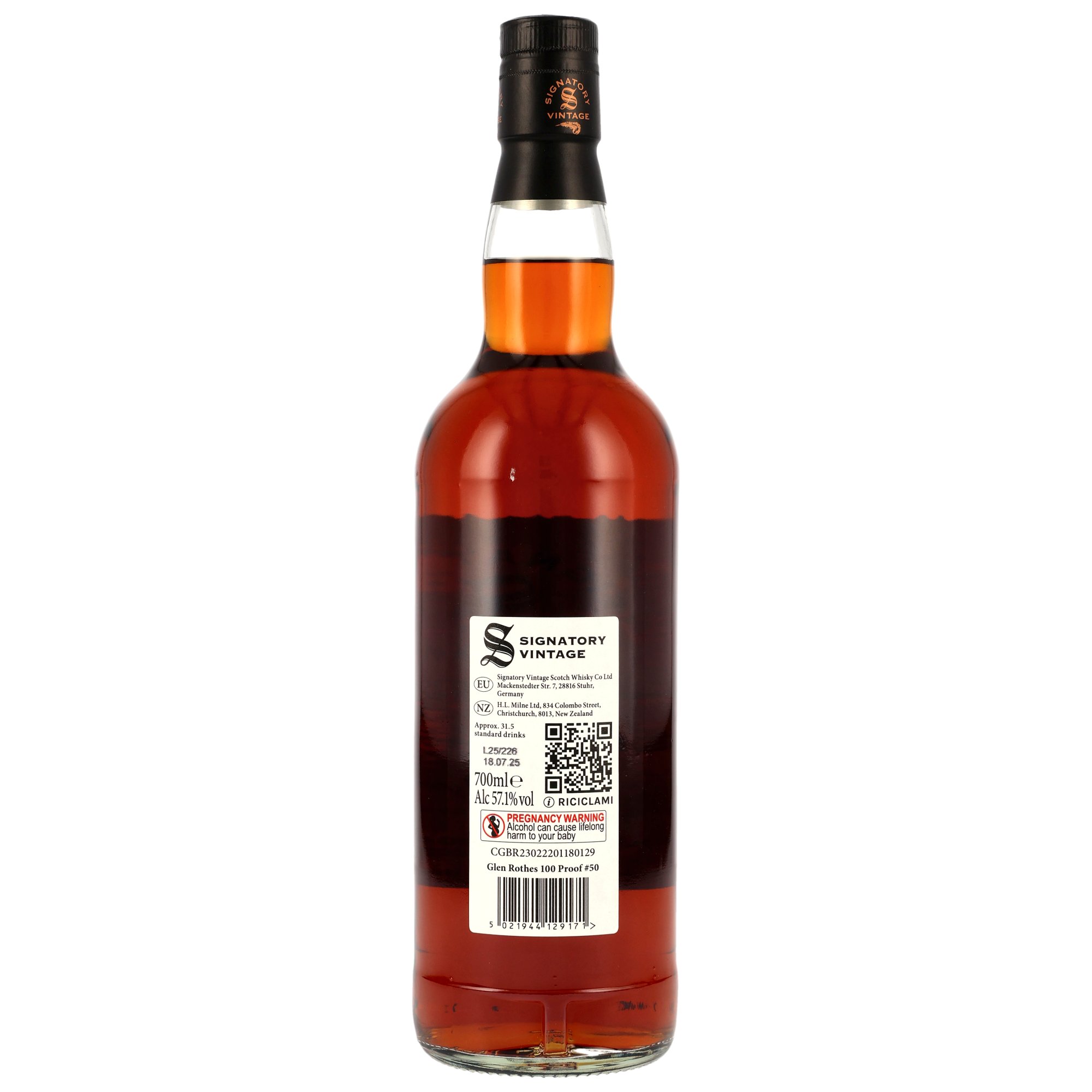 Glenrothes 2015-2025 / 10 Jahre / Signatory 100 Proof #50 / 57,1% 0,7l / Single Malt  