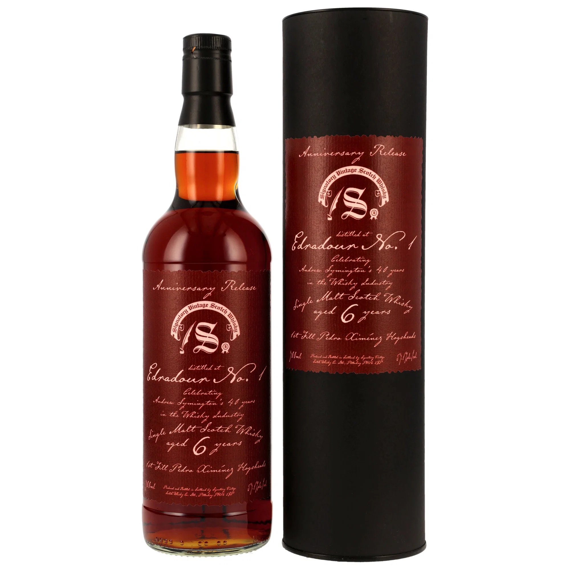 Edradour No.1 / 6 Jahre (2020-2026) / 1st fill PX Hogheads / 57,1% 0,7l Anniversary Release